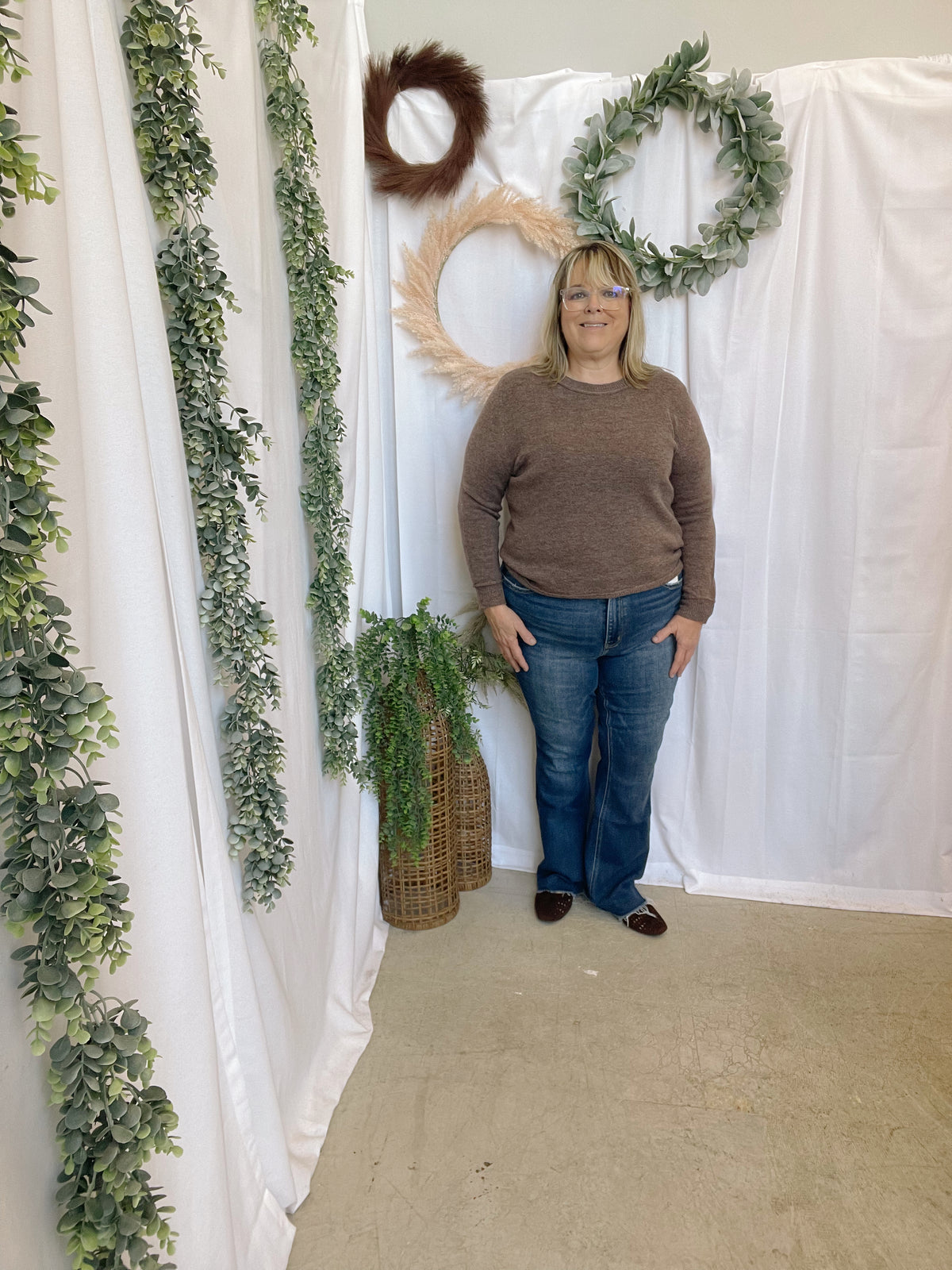 Misty Sweater-Sepia Brown-Long Sleeve Tops-be cool-The Silo Boutique, Women's Fashion Boutique Located in Warren and Grand Forks North Dakota