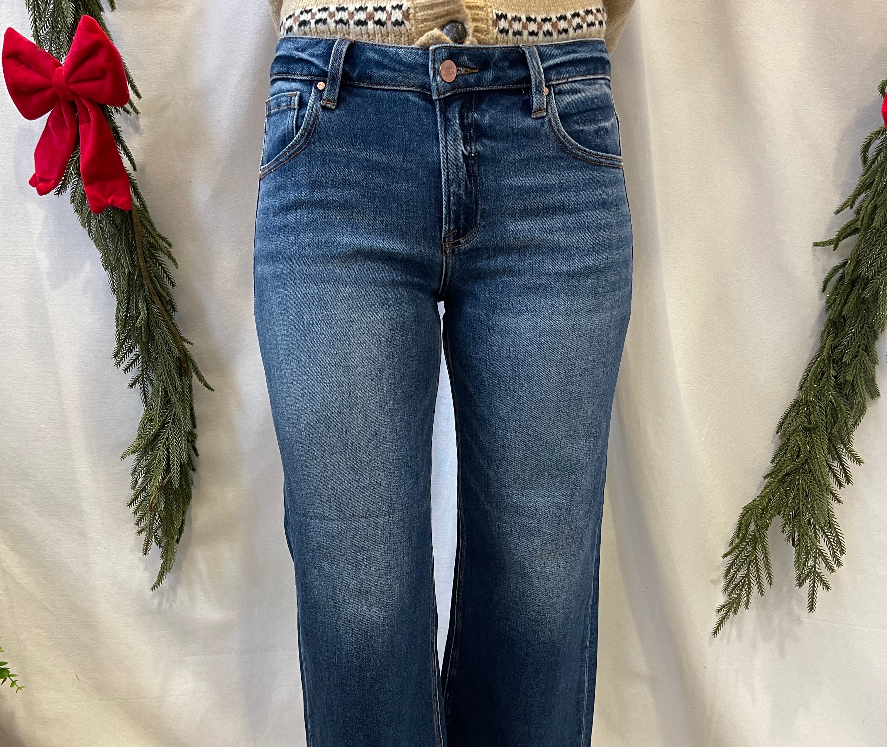 Risen Raw Hem Crop Jeans-Jeans-risen-The Silo Boutique, Women's Fashion Boutique Located in Warren and Grand Forks North Dakota