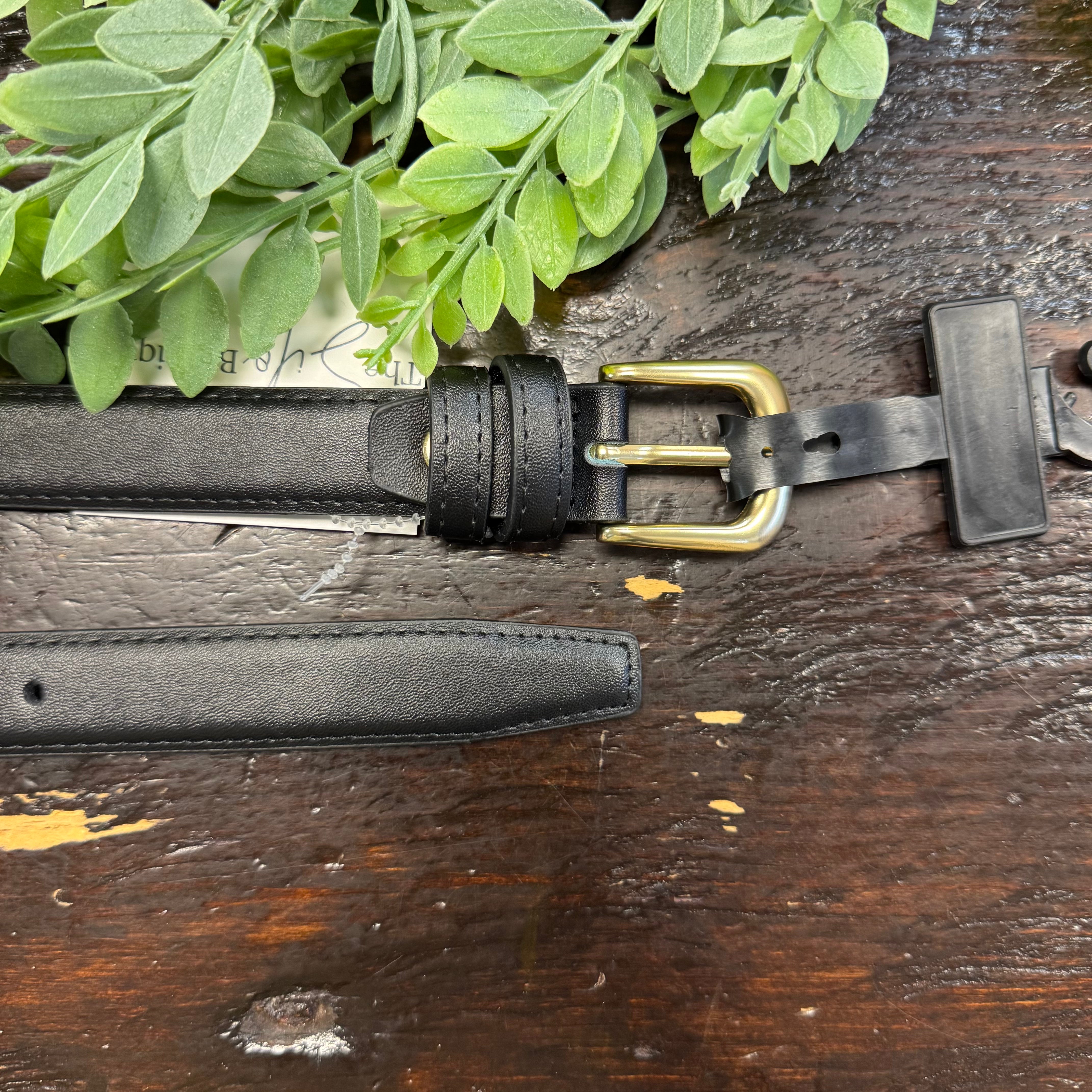 Timeless Belt-Black-Belts-Fame-The Silo Boutique, Women's Fashion Boutique Located in Warren and Grand Forks North Dakota