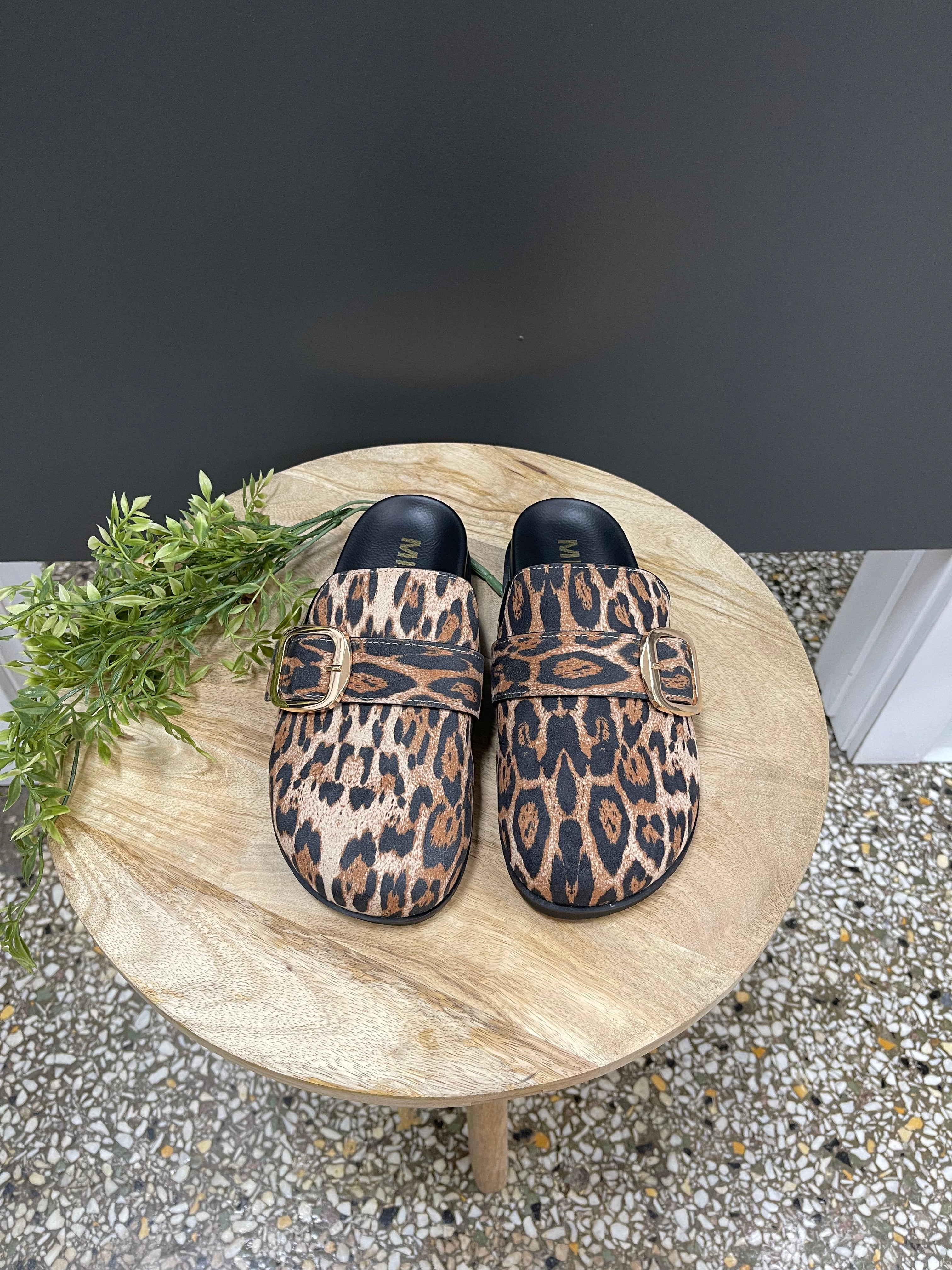 MIA Gilia Leopard Clog-Clogs-MIA-The Silo Boutique, Women's Fashion Boutique Located in Warren and Grand Forks North Dakota
