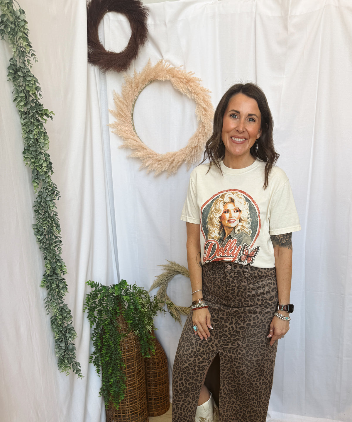 Risen Leopard Skirt-Skirts-risen-The Silo Boutique, Women's Fashion Boutique Located in Warren and Grand Forks North Dakota