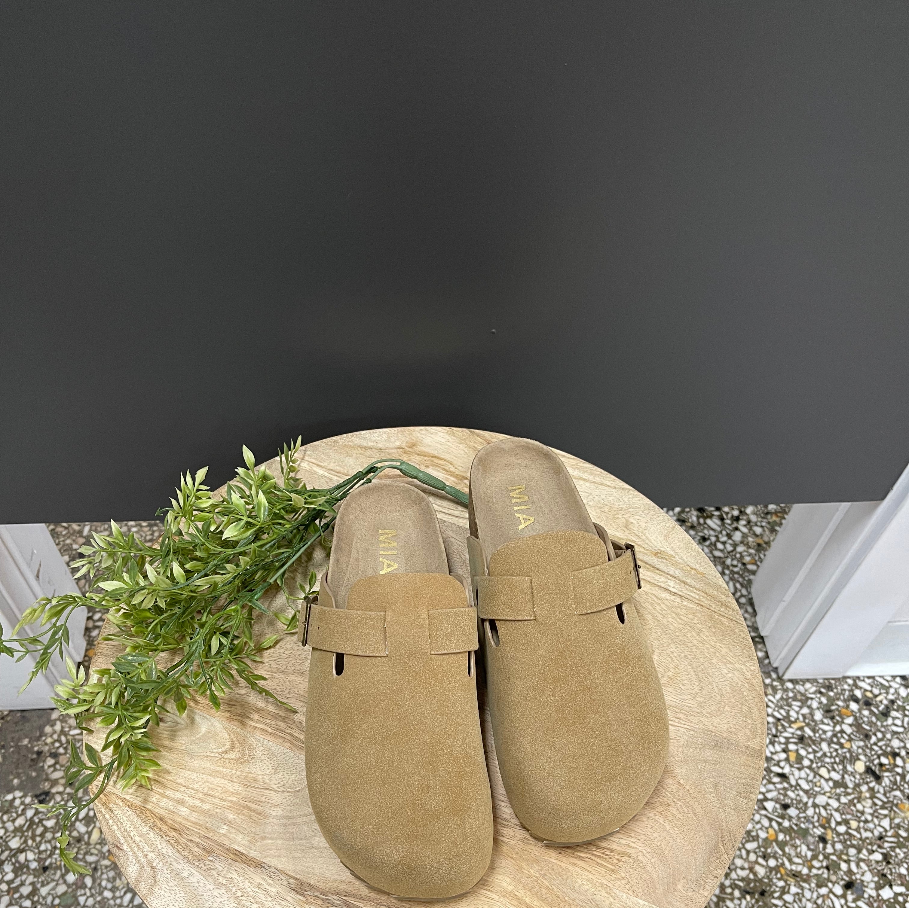 MIA Quest Taupe Clogs-Clogs-MIA-The Silo Boutique, Women's Fashion Boutique Located in Warren and Grand Forks North Dakota