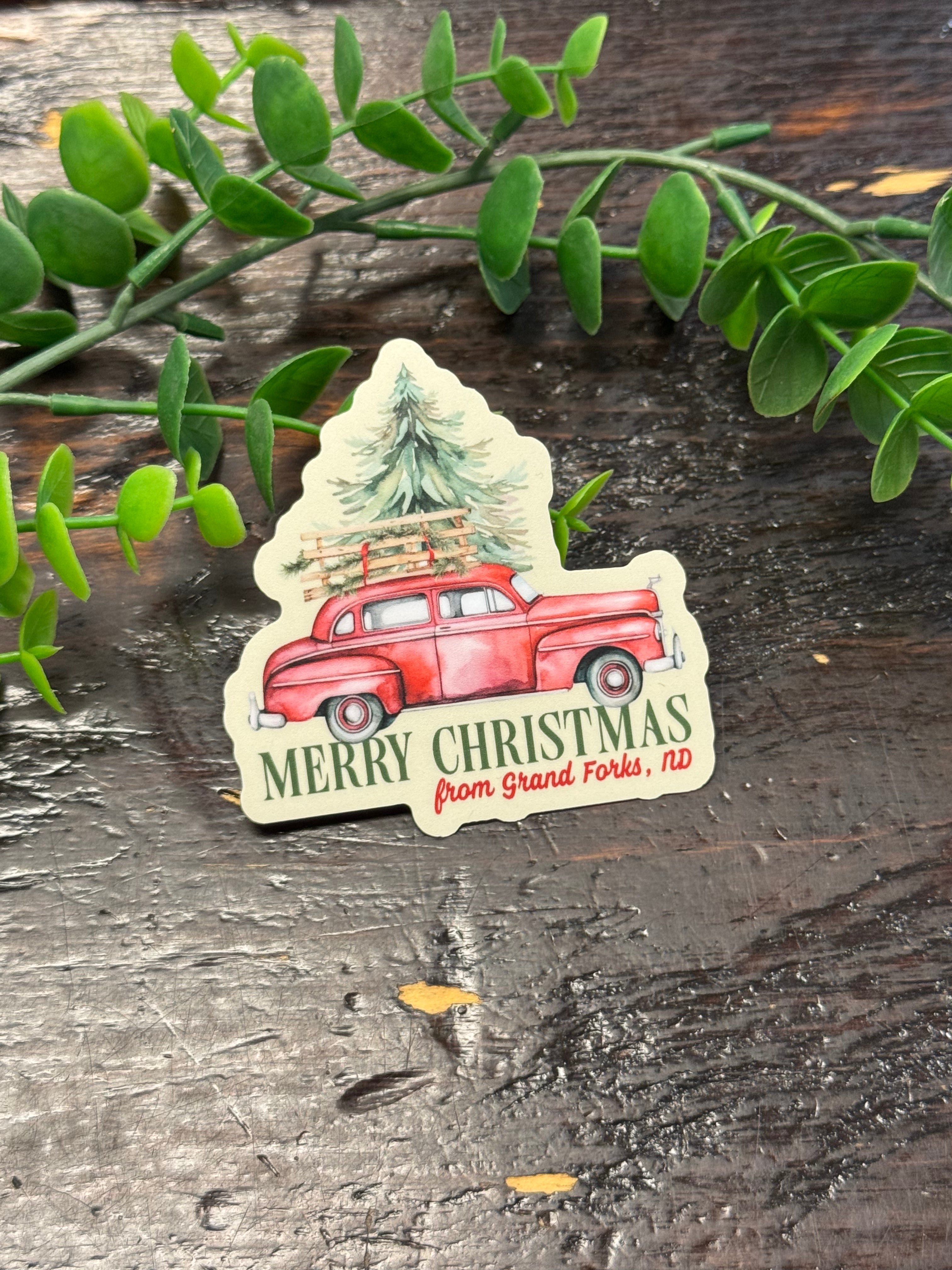 Christams Grand Forks Sticker-Stickers-faire-The Silo Boutique, Women's Fashion Boutique Located in Warren and Grand Forks North Dakota