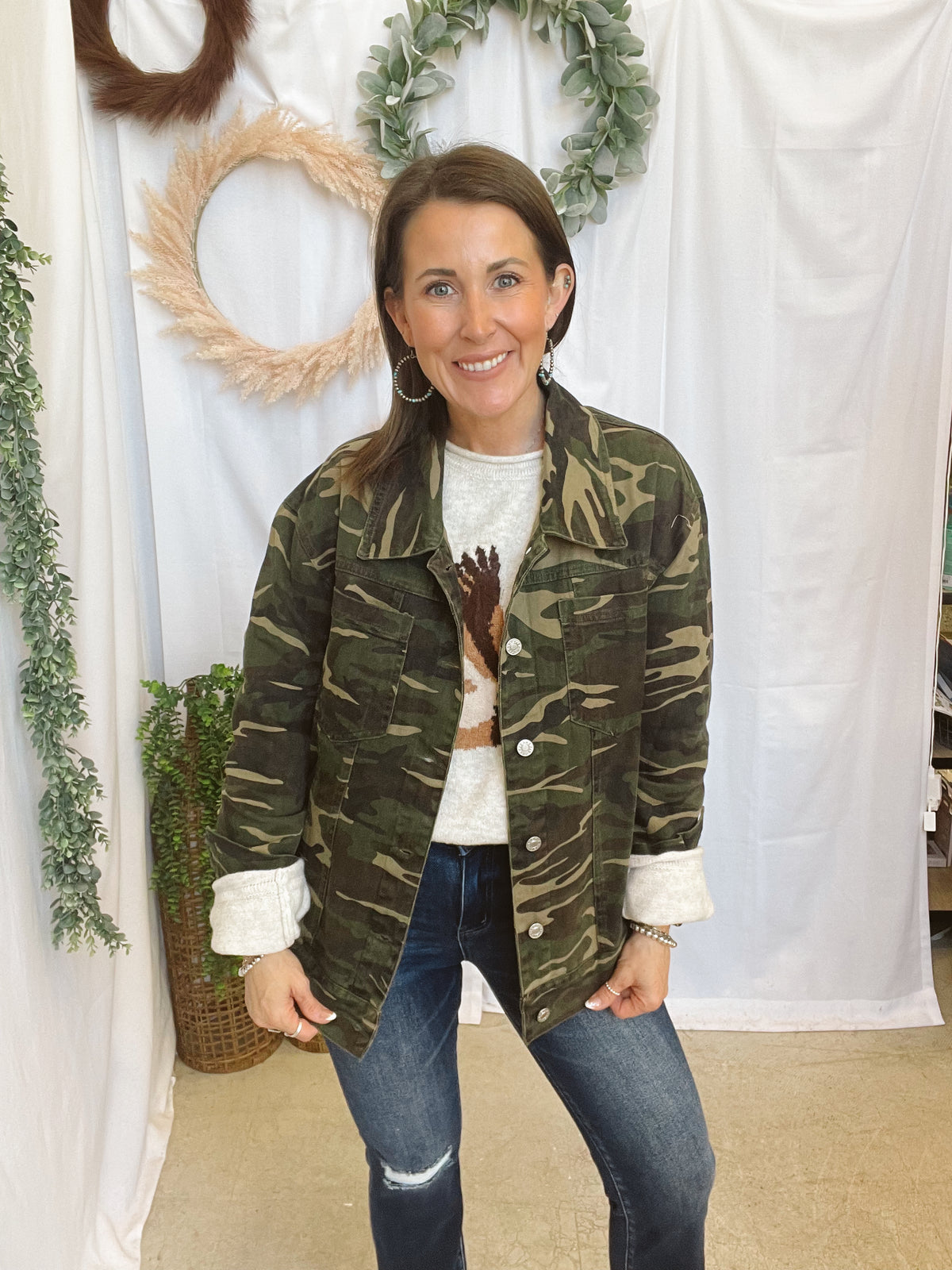 Westbrooke Camo Jacket-Coats & Jackets-lovlov-The Silo Boutique, Women's Fashion Boutique Located in Warren and Grand Forks North Dakota