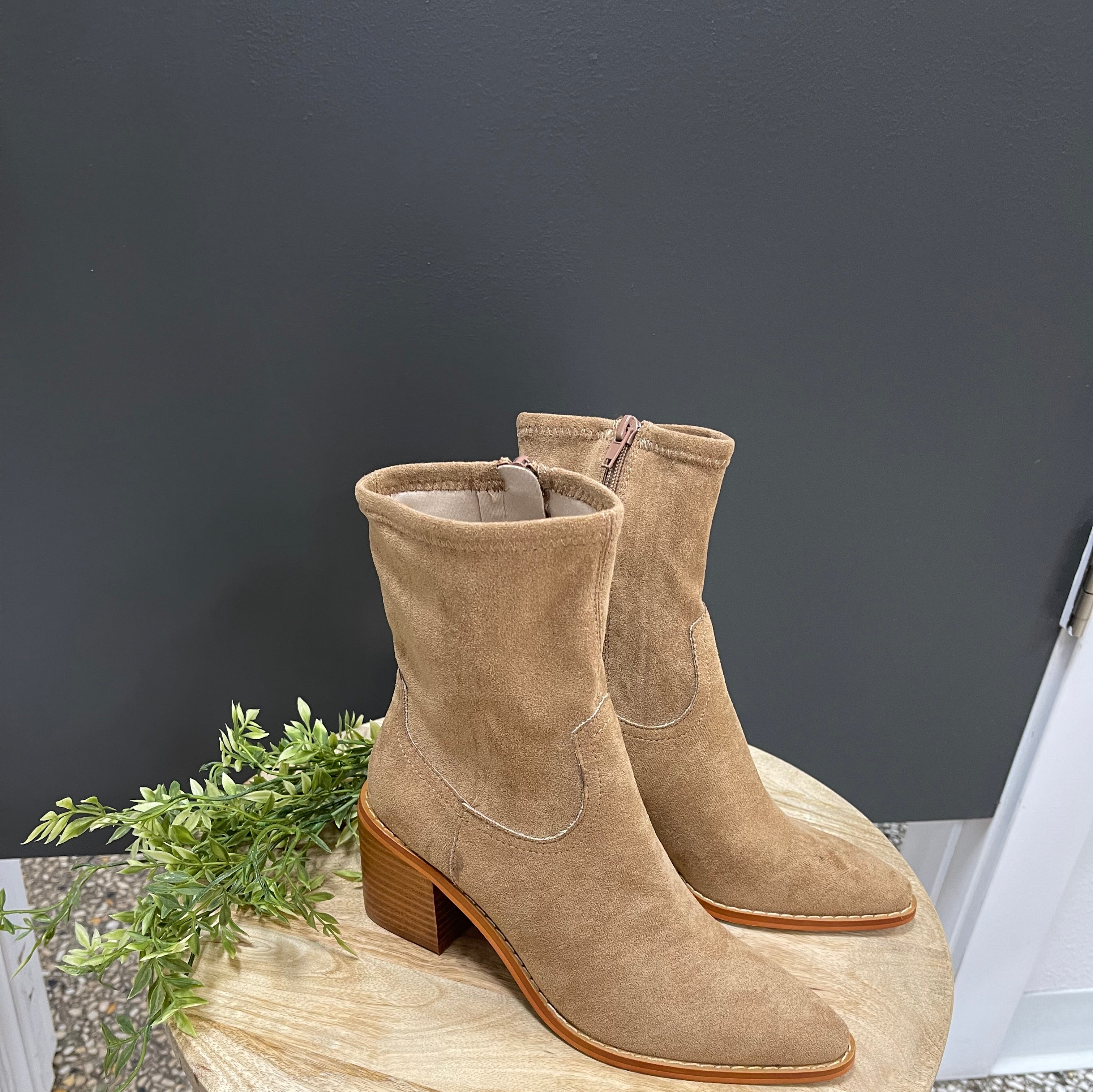 Oasis Society Vienna Boot-Latte-Boots-oasis society-The Silo Boutique, Women's Fashion Boutique Located in Warren and Grand Forks North Dakota