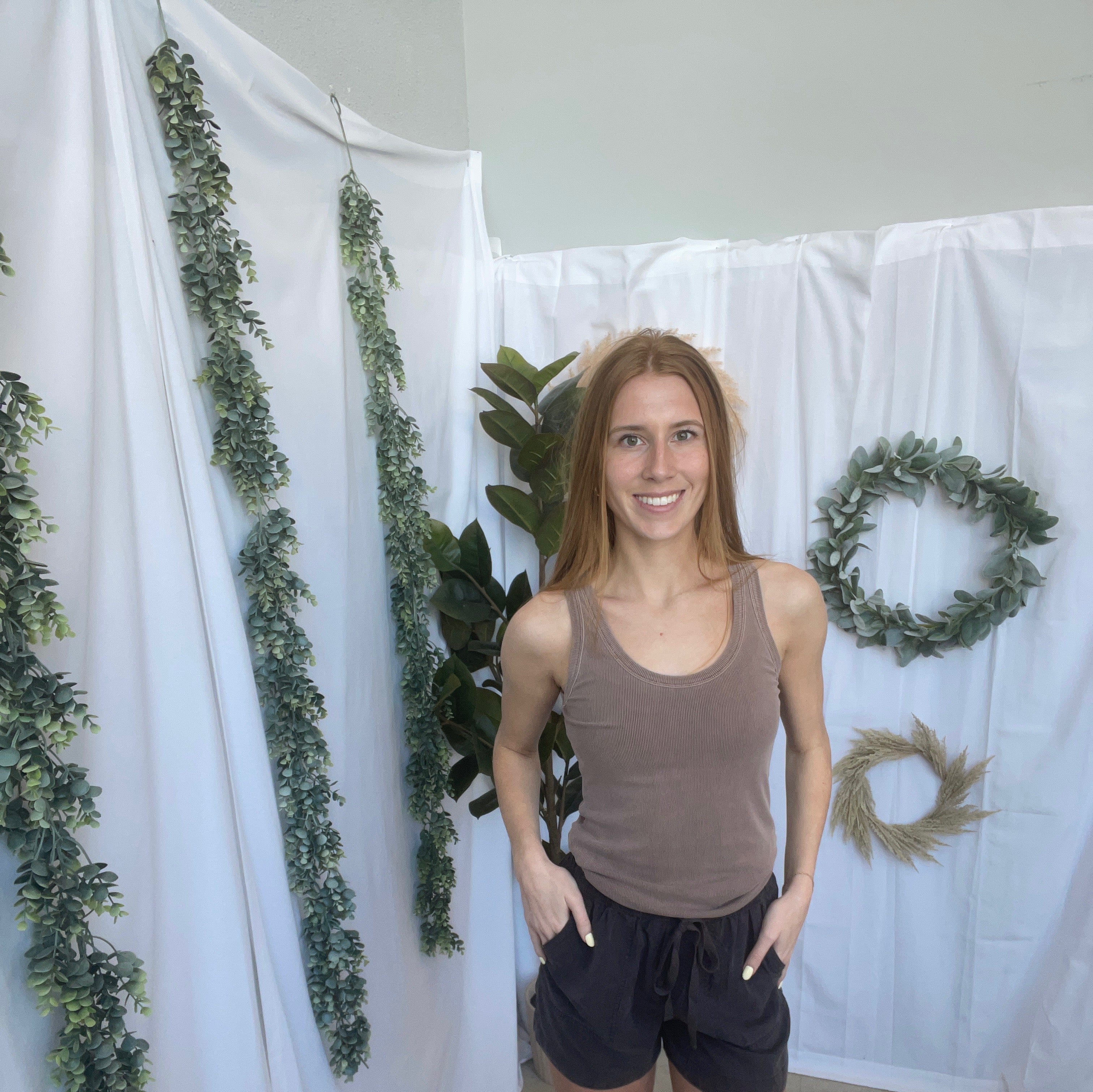 Classic Scoop Tank Top-Brown-Tank Tops-be cool-The Silo Boutique, Women's Fashion Boutique Located in Warren and Grand Forks North Dakota