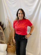 Merry Mood Tee-Graphic Tees-Summer Tees-The Silo Boutique, Women's Fashion Boutique Located in Warren and Grand Forks North Dakota