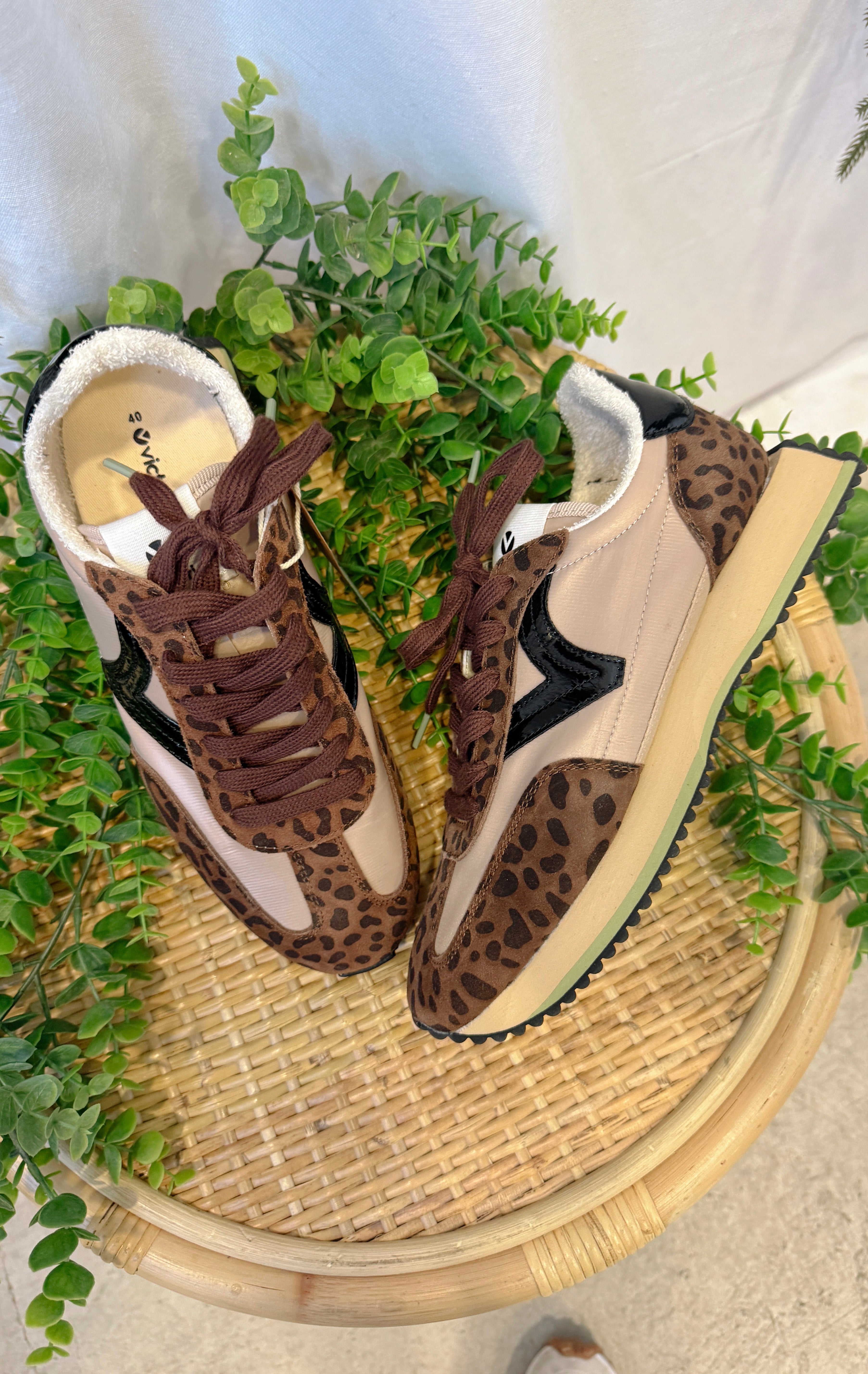 Victoria Basket Cosmos Nylon Animal Sneaker-Sneakers-victoria-The Silo Boutique, Women's Fashion Boutique Located in Warren and Grand Forks North Dakota