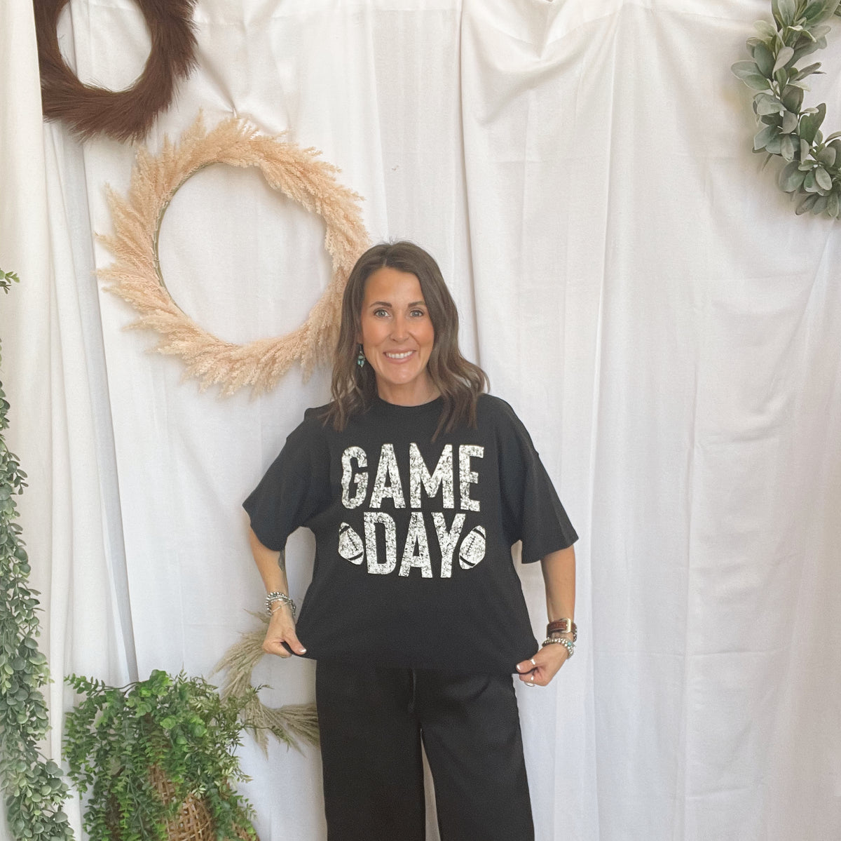 Rusie Football Game Day Tee-Graphic Tees-rustee clothing-The Silo Boutique, Women's Fashion Boutique Located in Warren and Grand Forks North Dakota