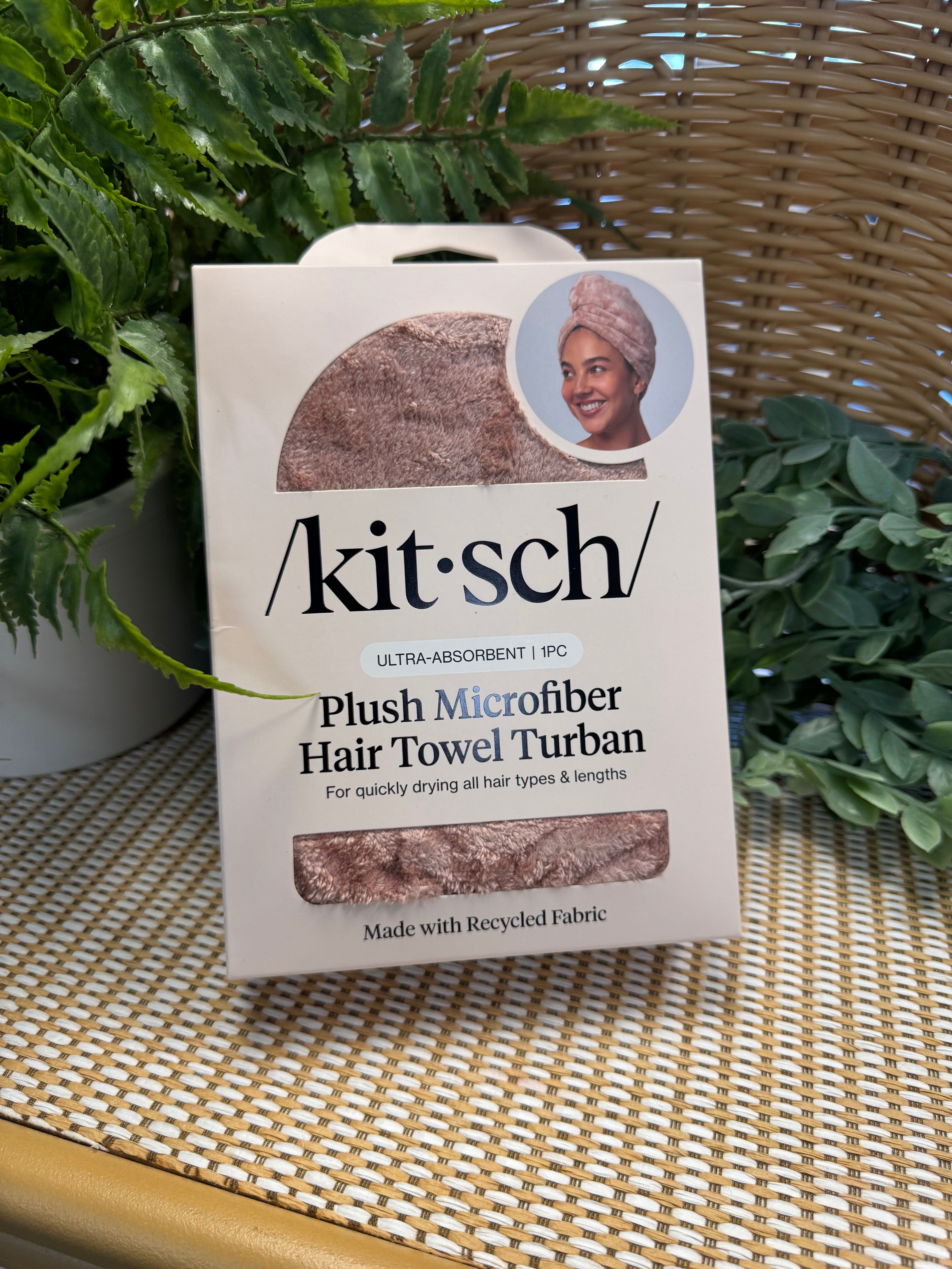 Kitsch Microfiber Hair Towel-Terracotta-Hair Accessories-kitsch-The Silo Boutique, Women's Fashion Boutique Located in Warren and Grand Forks North Dakota