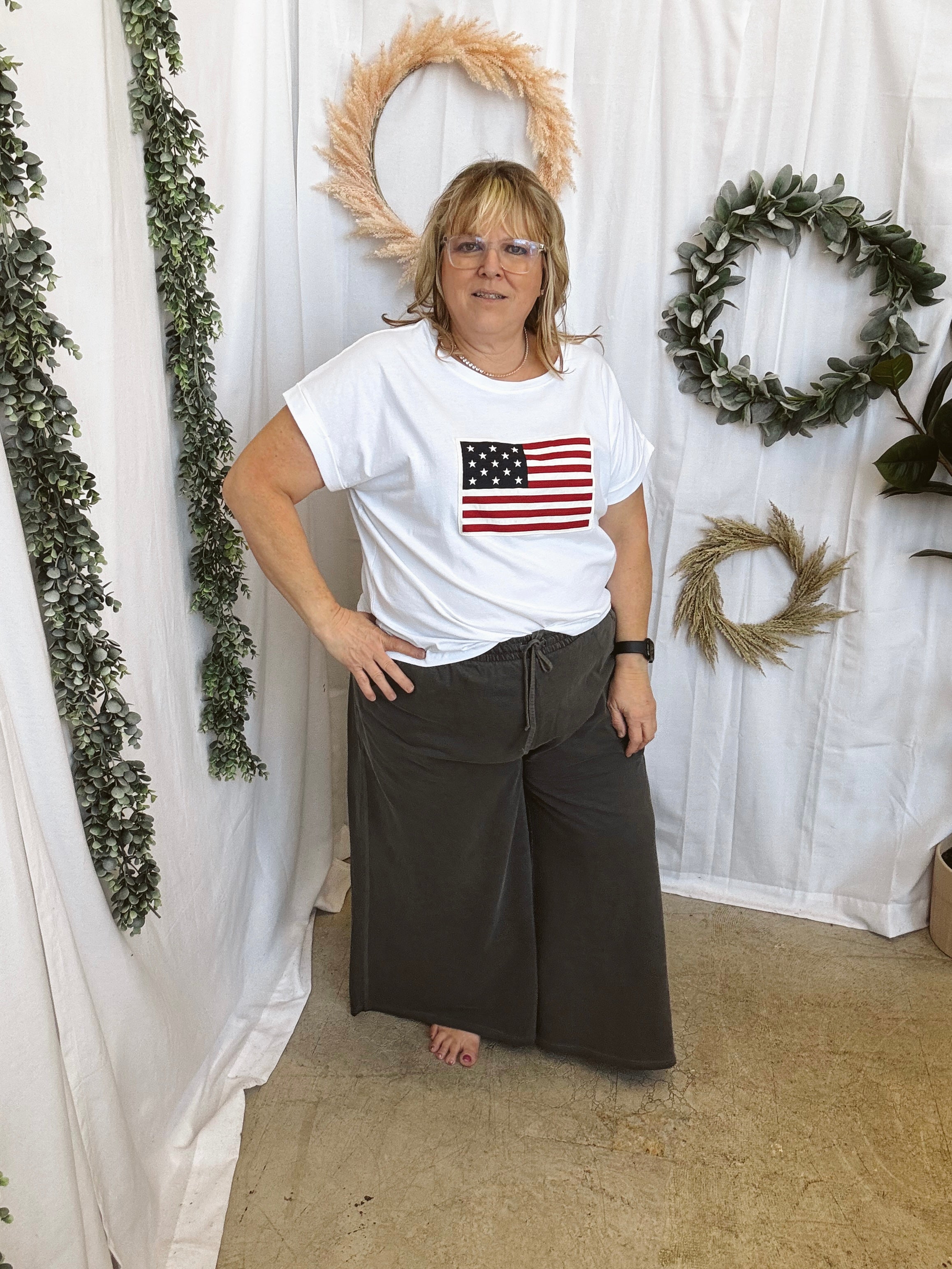 Zen Terry Wash Pant-Black-sweatpants-Zenana-The Silo Boutique, Women's Fashion Boutique Located in Warren and Grand Forks North Dakota
