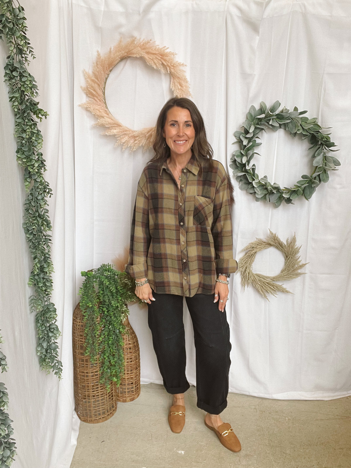 Be Cool Sunset Flannel-Cardigans-be cool-The Silo Boutique, Women's Fashion Boutique Located in Warren and Grand Forks North Dakota