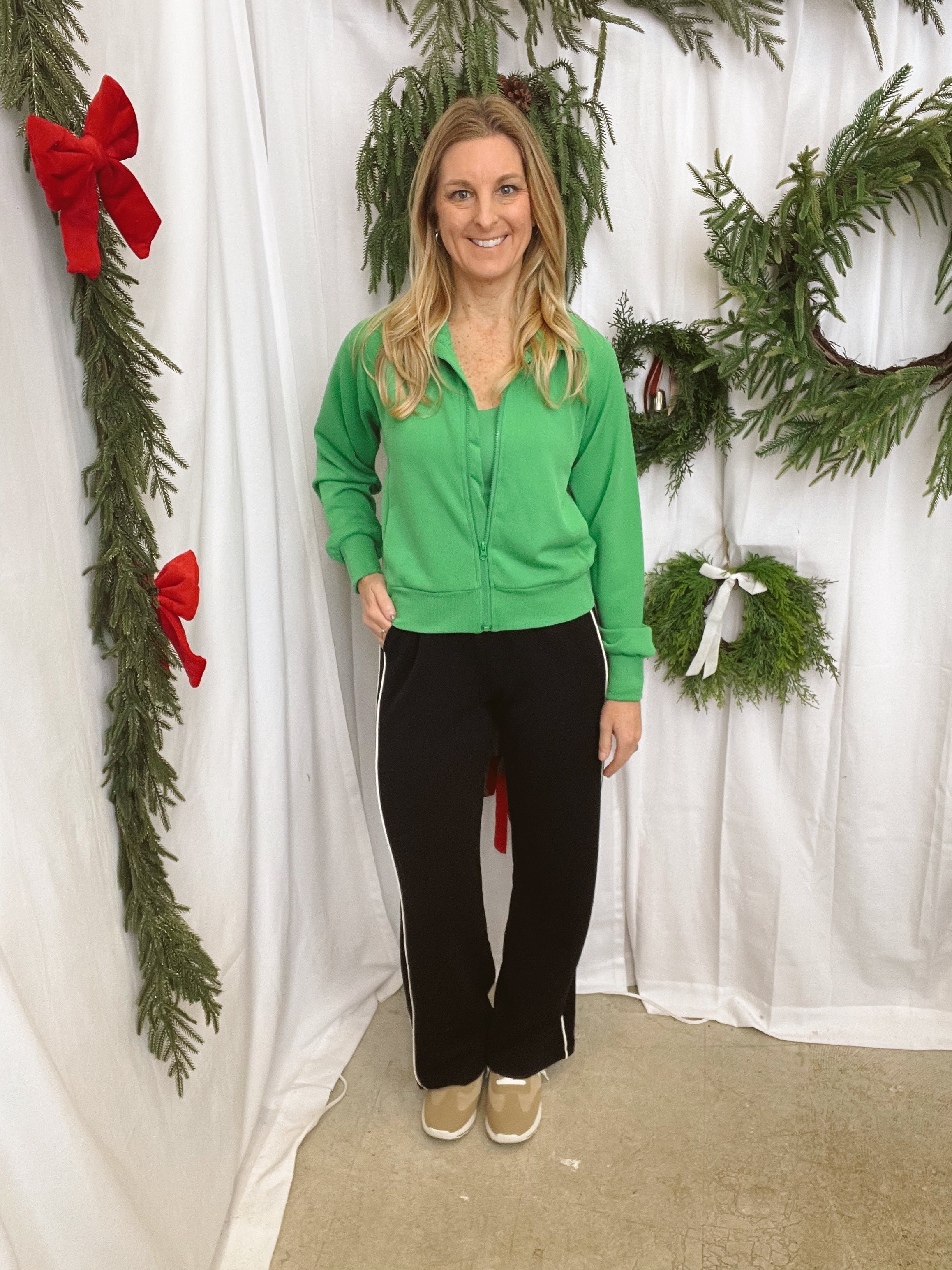 Rae Mode Piped Black Pants-Pants-rae mode-The Silo Boutique, Women's Fashion Boutique Located in Warren and Grand Forks North Dakota