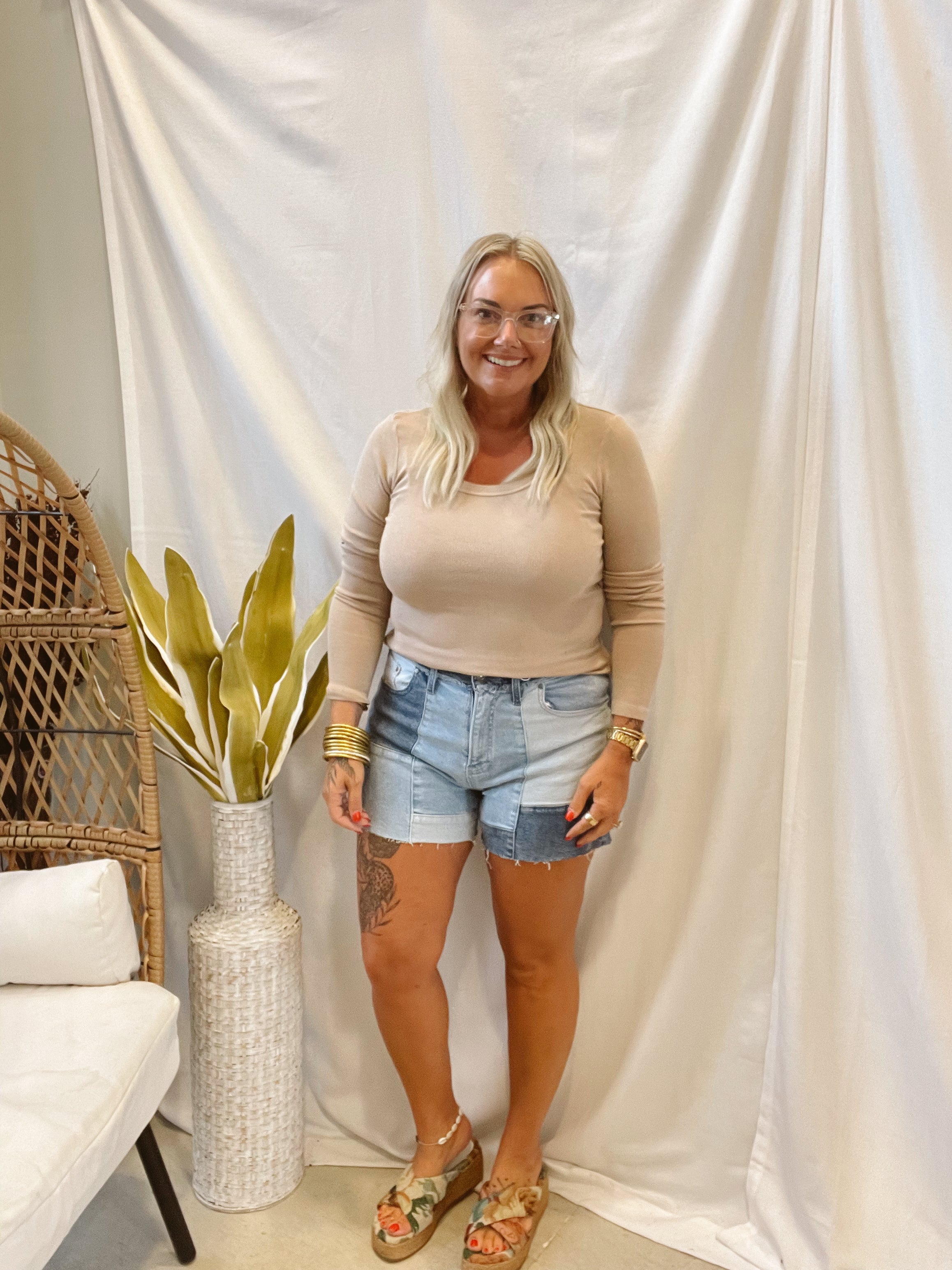 Becky Long Sleeve Scoop Neck Ribbed Top-Long Sleeve Tops-stacatto-The Silo Boutique, Women's Fashion Boutique Located in Warren and Grand Forks North Dakota