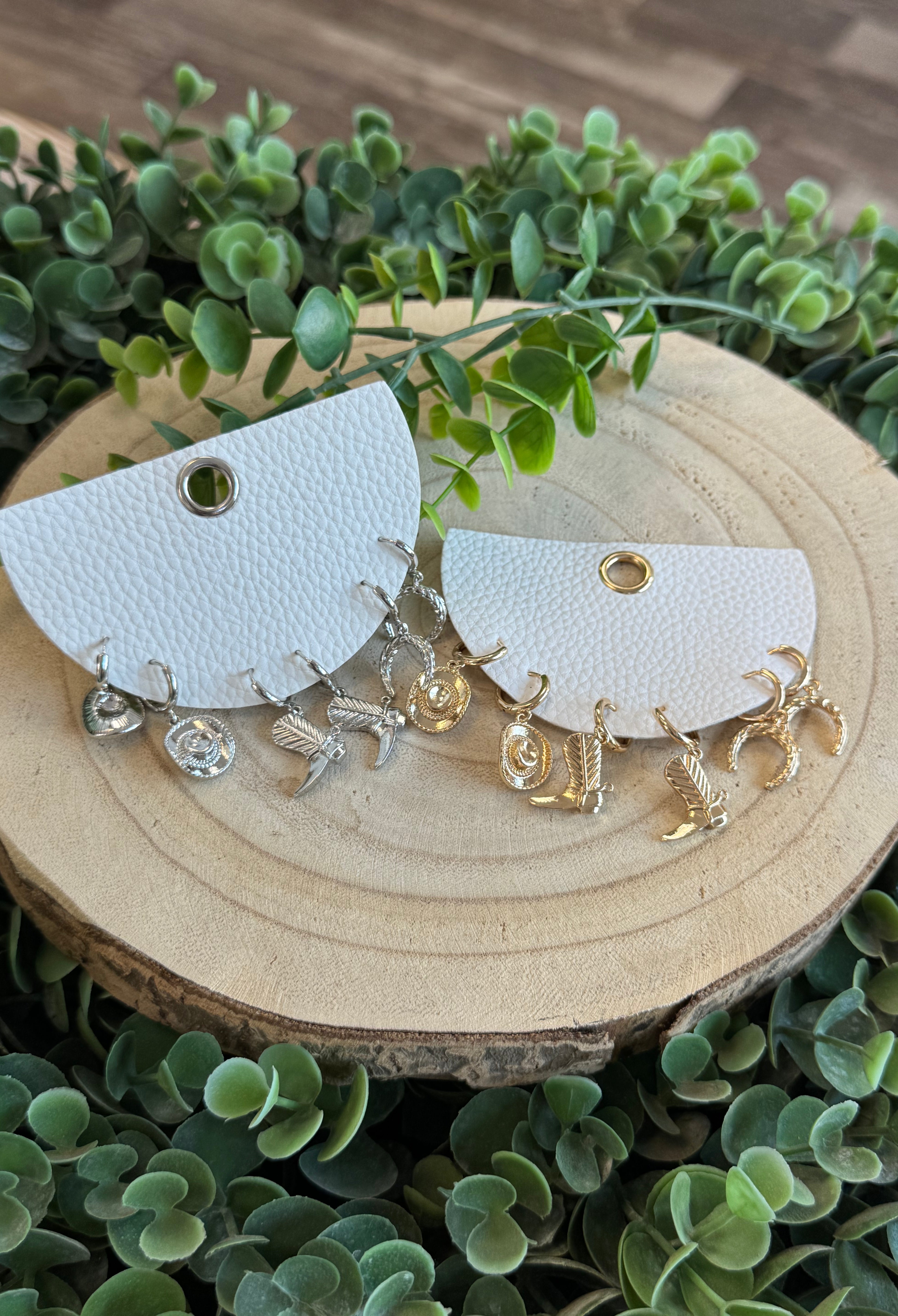 3 Pair Giddy Up Earrings-Earrings-Fame-The Silo Boutique, Women's Fashion Boutique Located in Warren and Grand Forks North Dakota
