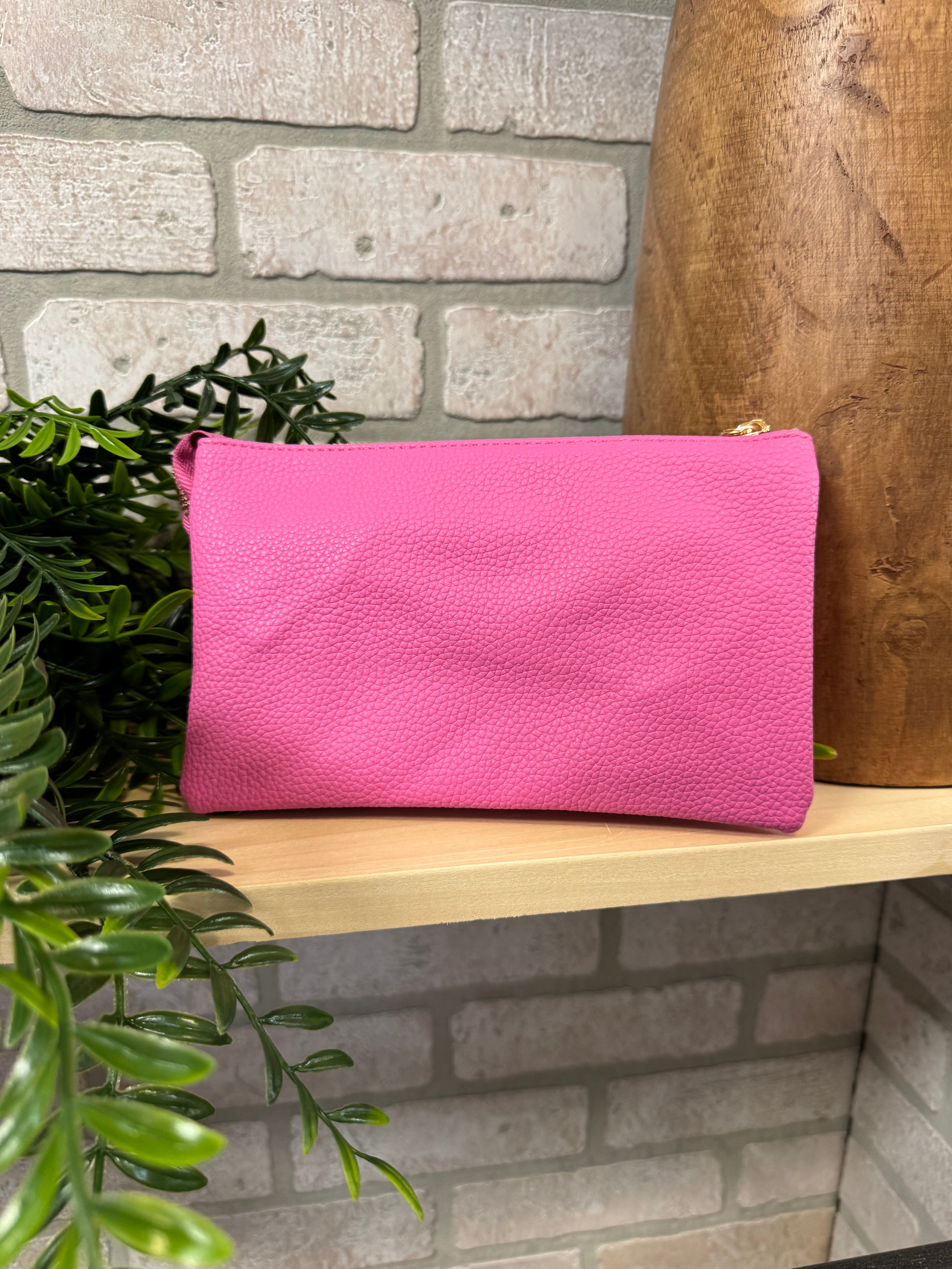 Riley 3 Compartment Crossbody/Wristlet-Crossbody Purses-Jen and Co-The Silo Boutique, Women's Fashion Boutique Located in Warren and Grand Forks North Dakota