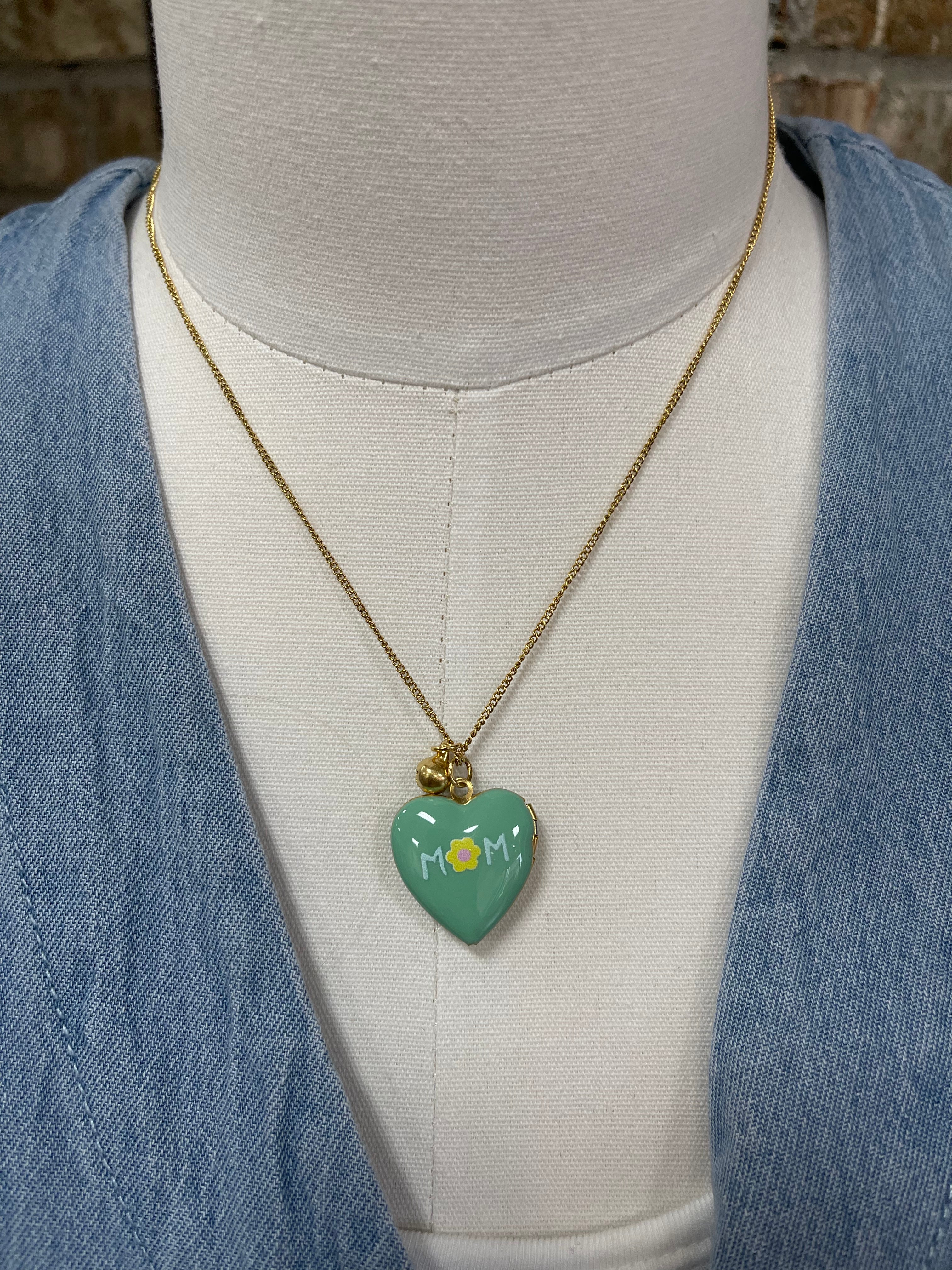 Mint Mom Necklace-Necklaces-faire-The Silo Boutique, Women's Fashion Boutique Located in Warren and Grand Forks North Dakota