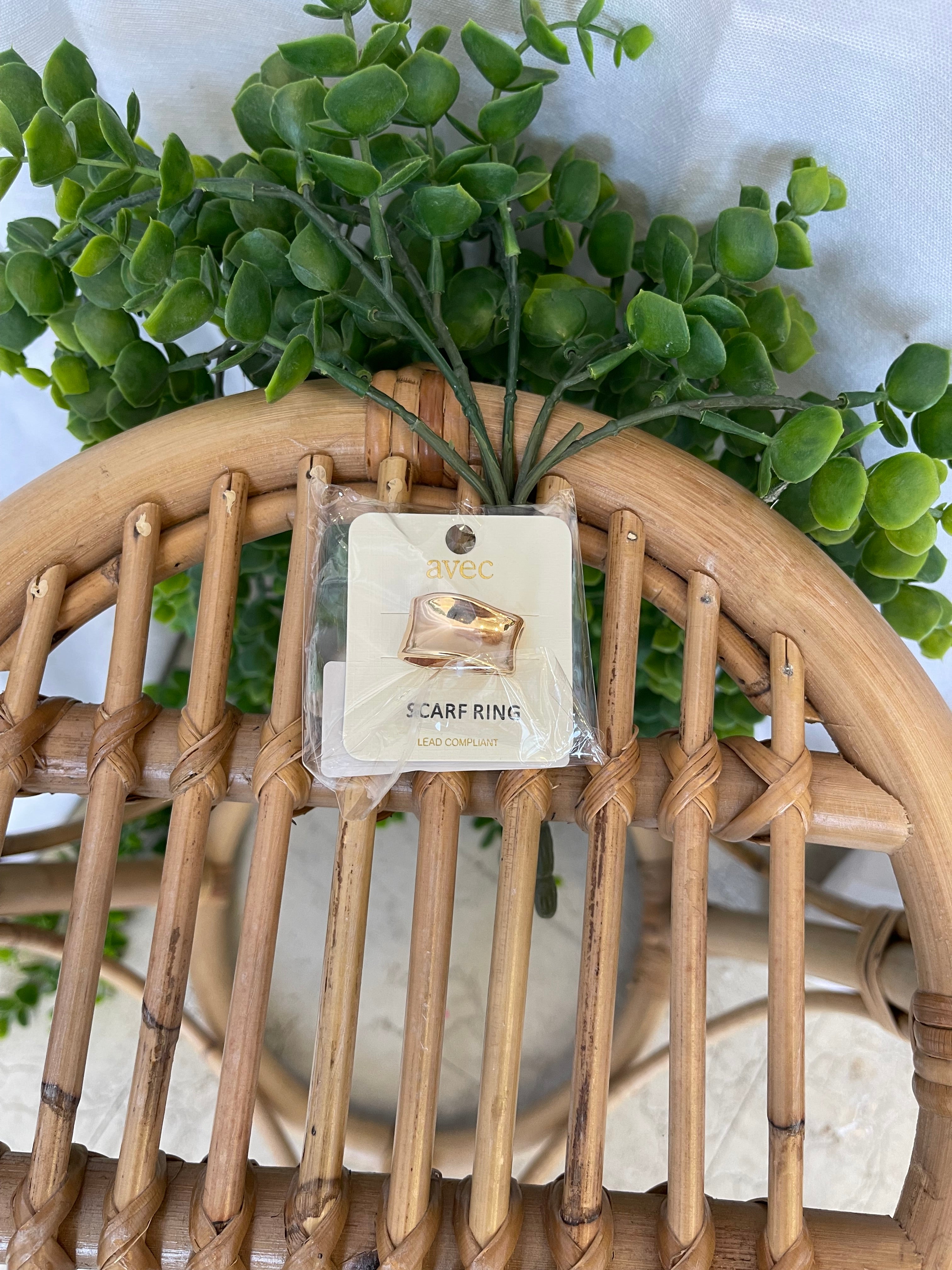 Scarf Ring-Gold-Rings-wona-The Silo Boutique, Women's Fashion Boutique Located in Warren and Grand Forks North Dakota