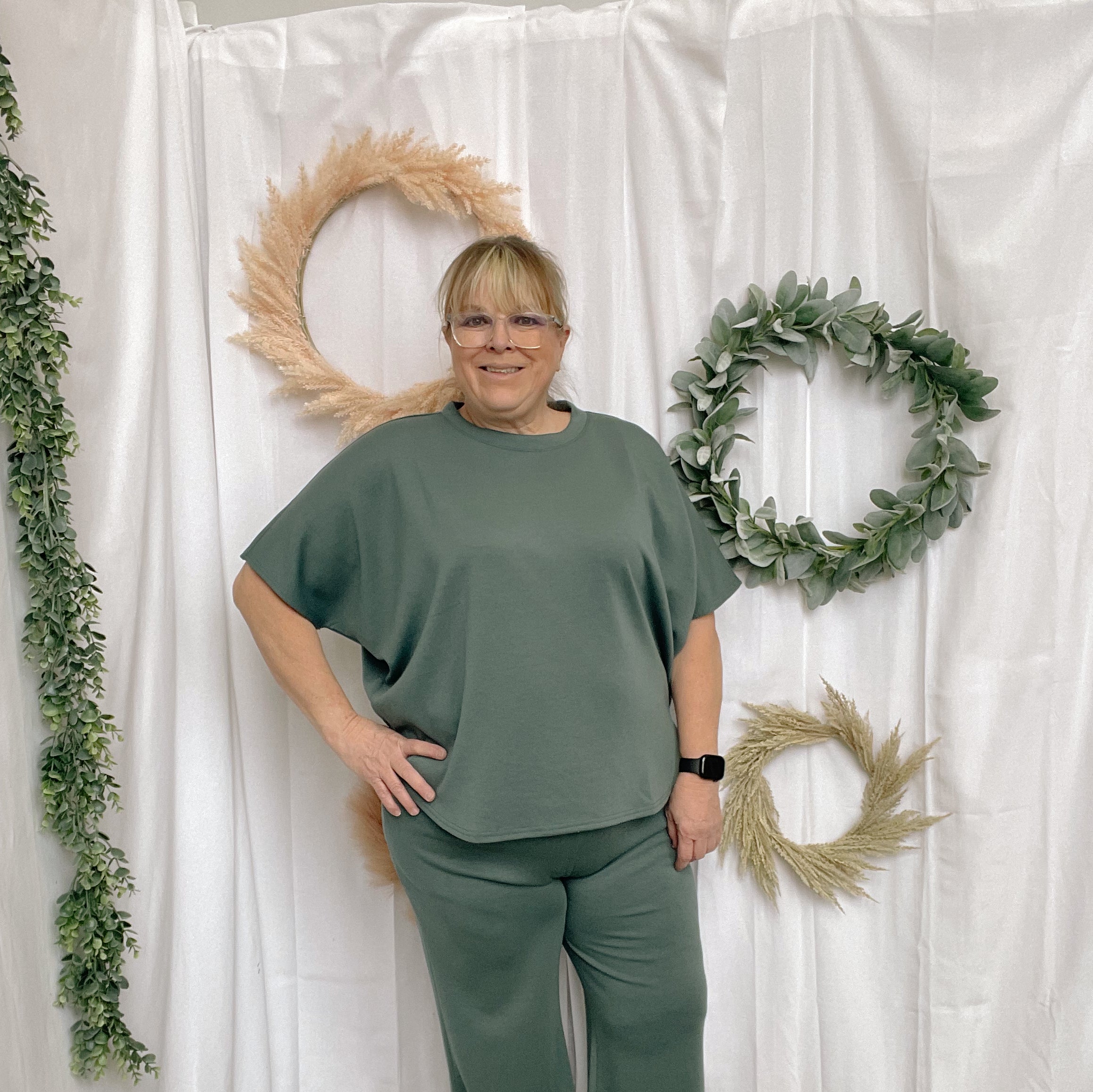 Stella Scuba Set-Jade-Long Sleeve Tops-Zenana-The Silo Boutique, Women's Fashion Boutique Located in Warren and Grand Forks North Dakota