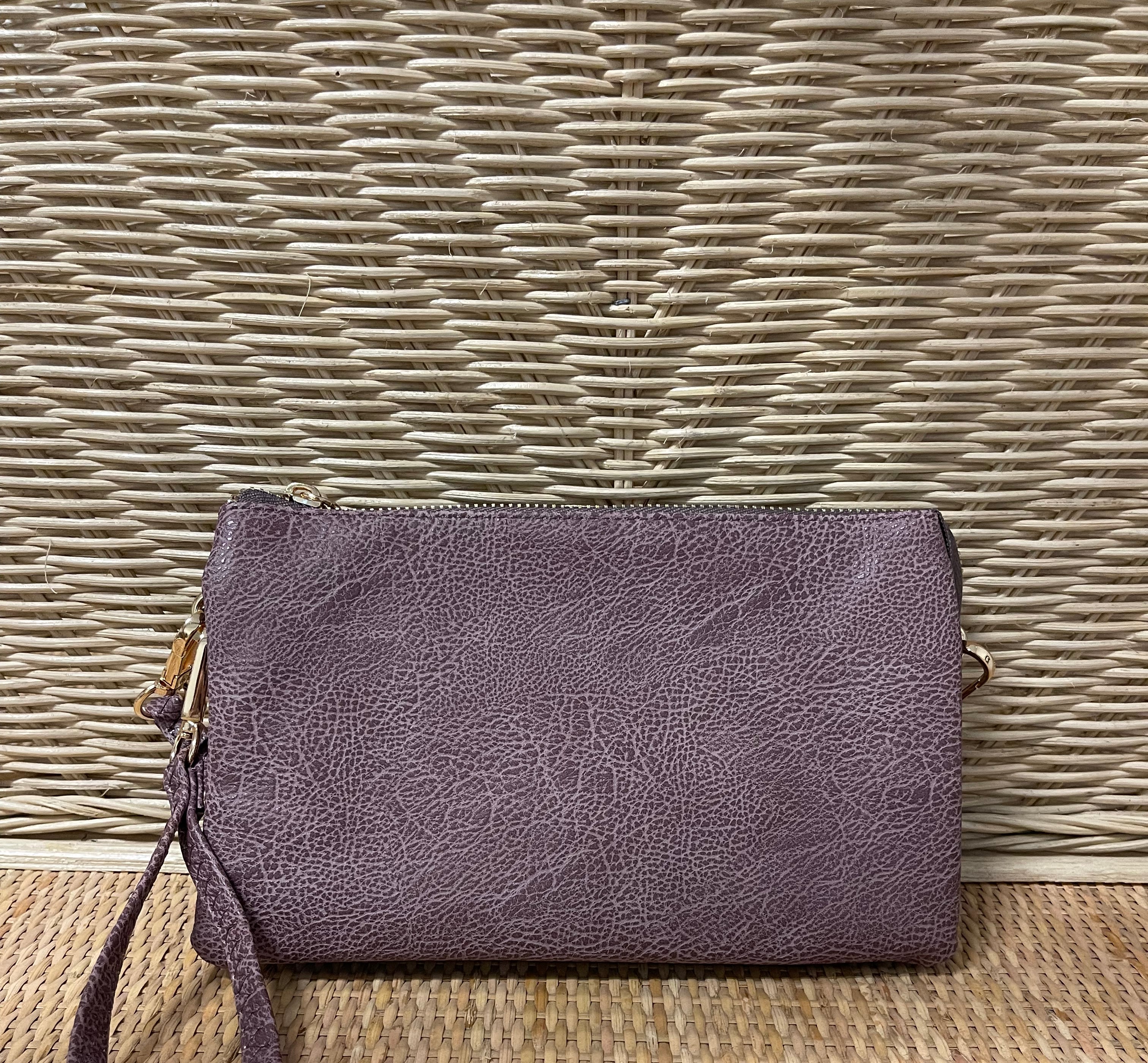 Riley 3 Compartment Crossbody/Wristlet-Crossbody Purses-Jen and Co-The Silo Boutique, Women's Fashion Boutique Located in Warren and Grand Forks North Dakota