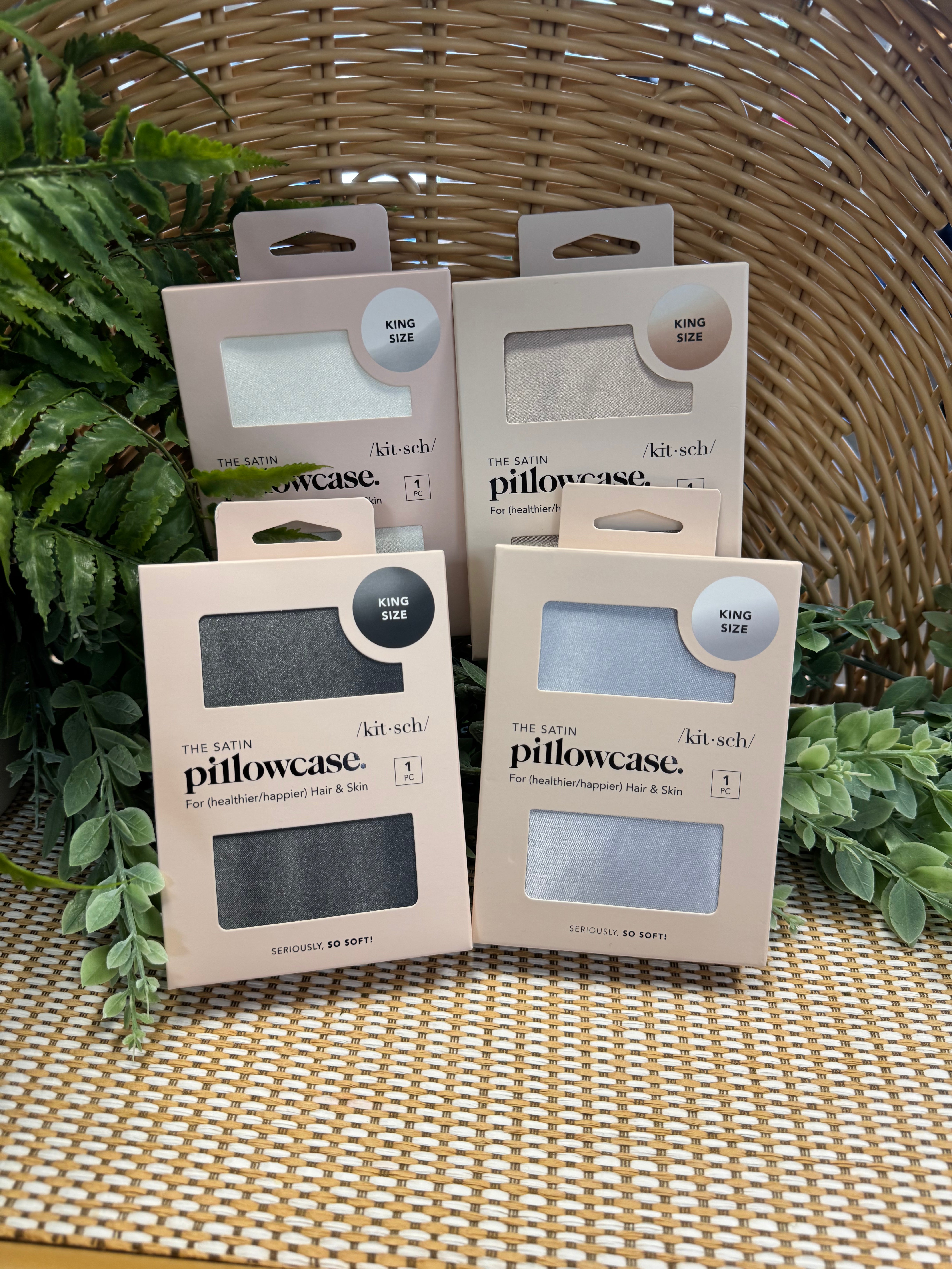 Kitsch Satin King Pillowcase-Beauty-kitsch-The Silo Boutique, Women's Fashion Boutique Located in Warren and Grand Forks North Dakota