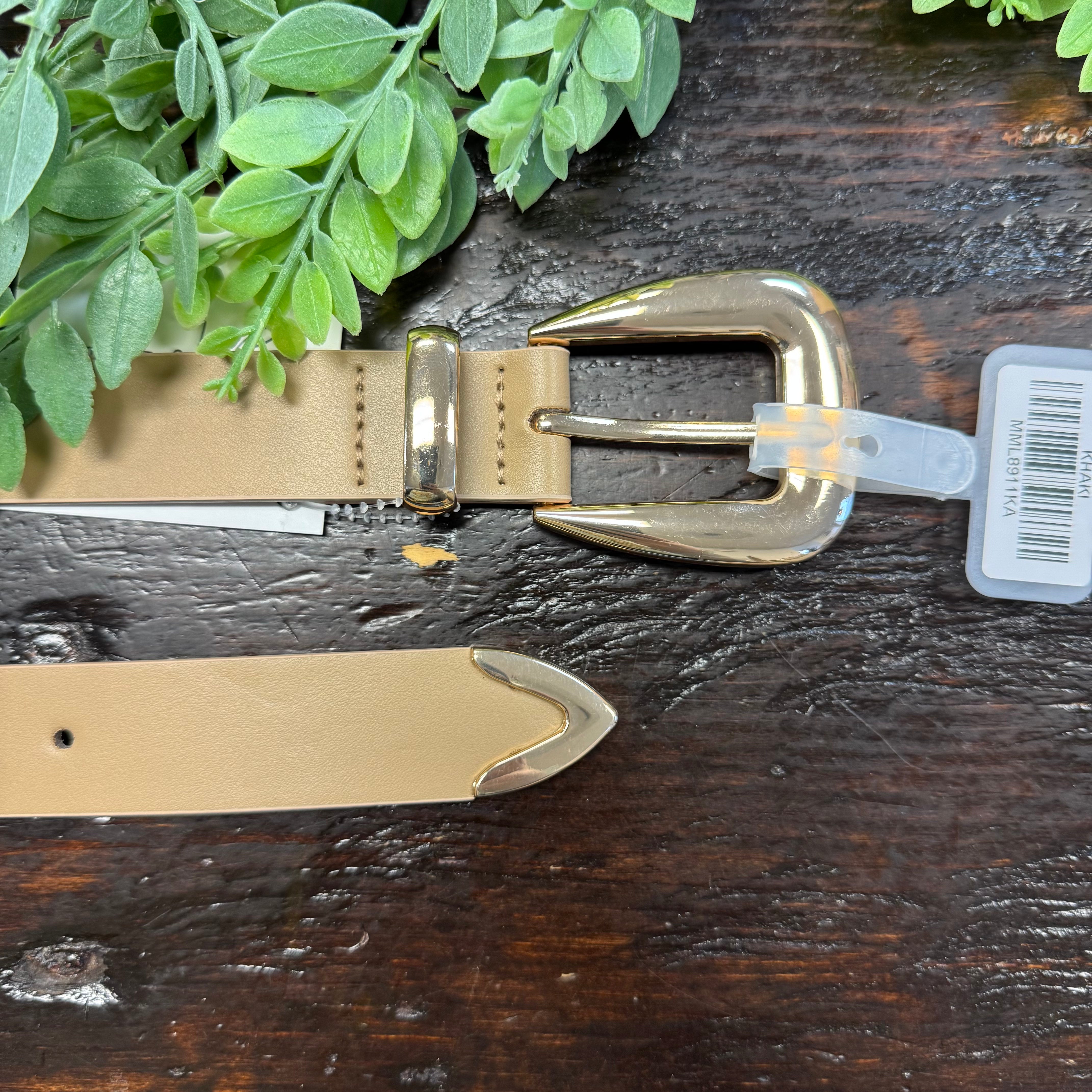 Smooth Belt-Tan-Belts-Fame-The Silo Boutique, Women's Fashion Boutique Located in Warren and Grand Forks North Dakota