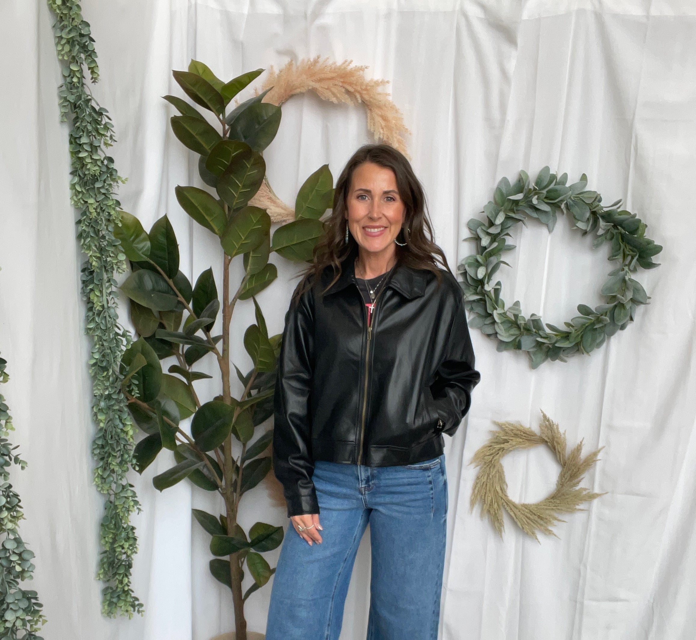 Allie Soft Faux Leather Jacket-Coats & Jackets-allie Rose-The Silo Boutique, Women's Fashion Boutique Located in Warren and Grand Forks North Dakota