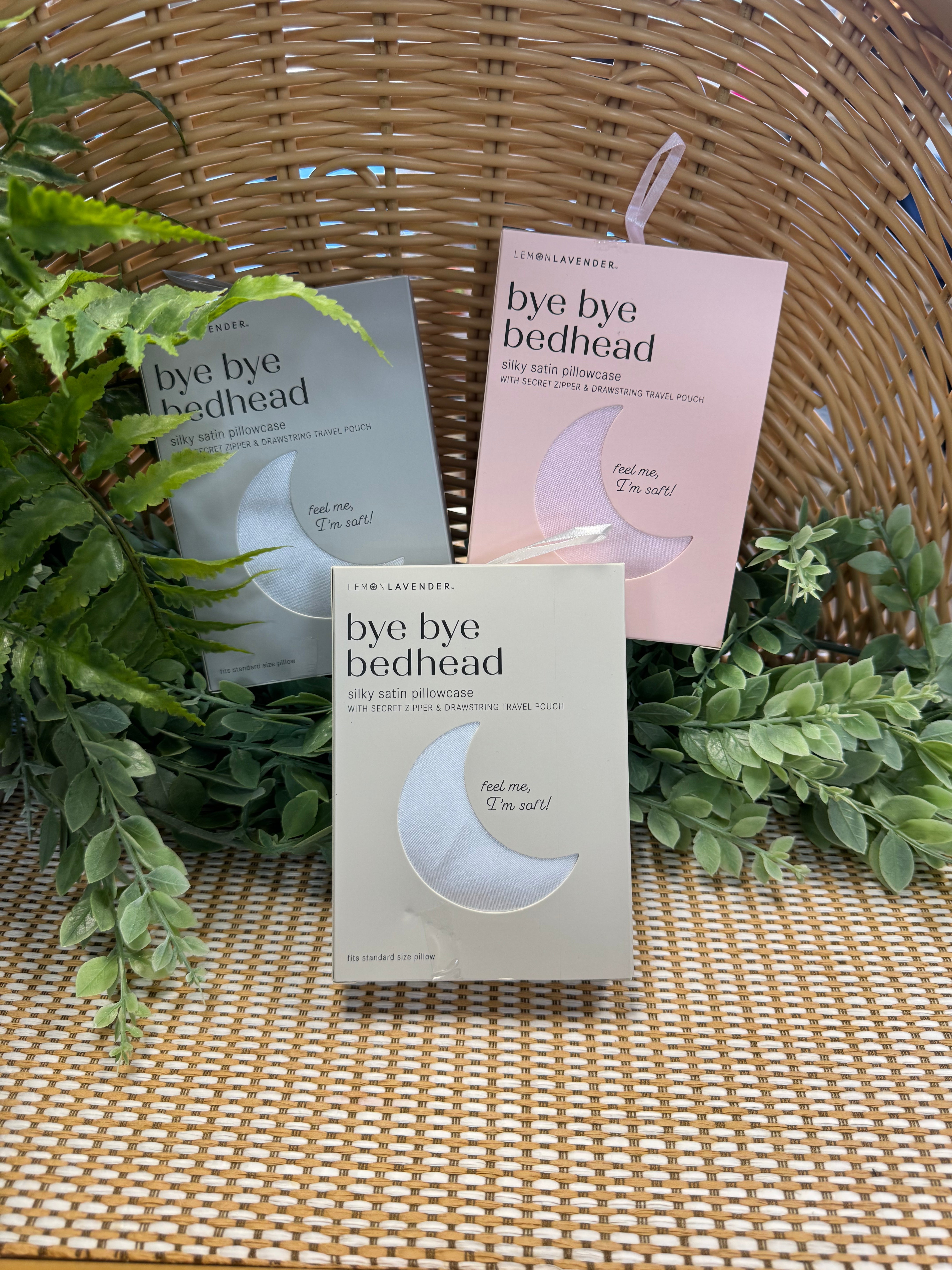 Lemon Lavender Satin Pillowcase-pillowcase-dm-The Silo Boutique, Women's Fashion Boutique Located in Warren and Grand Forks North Dakota