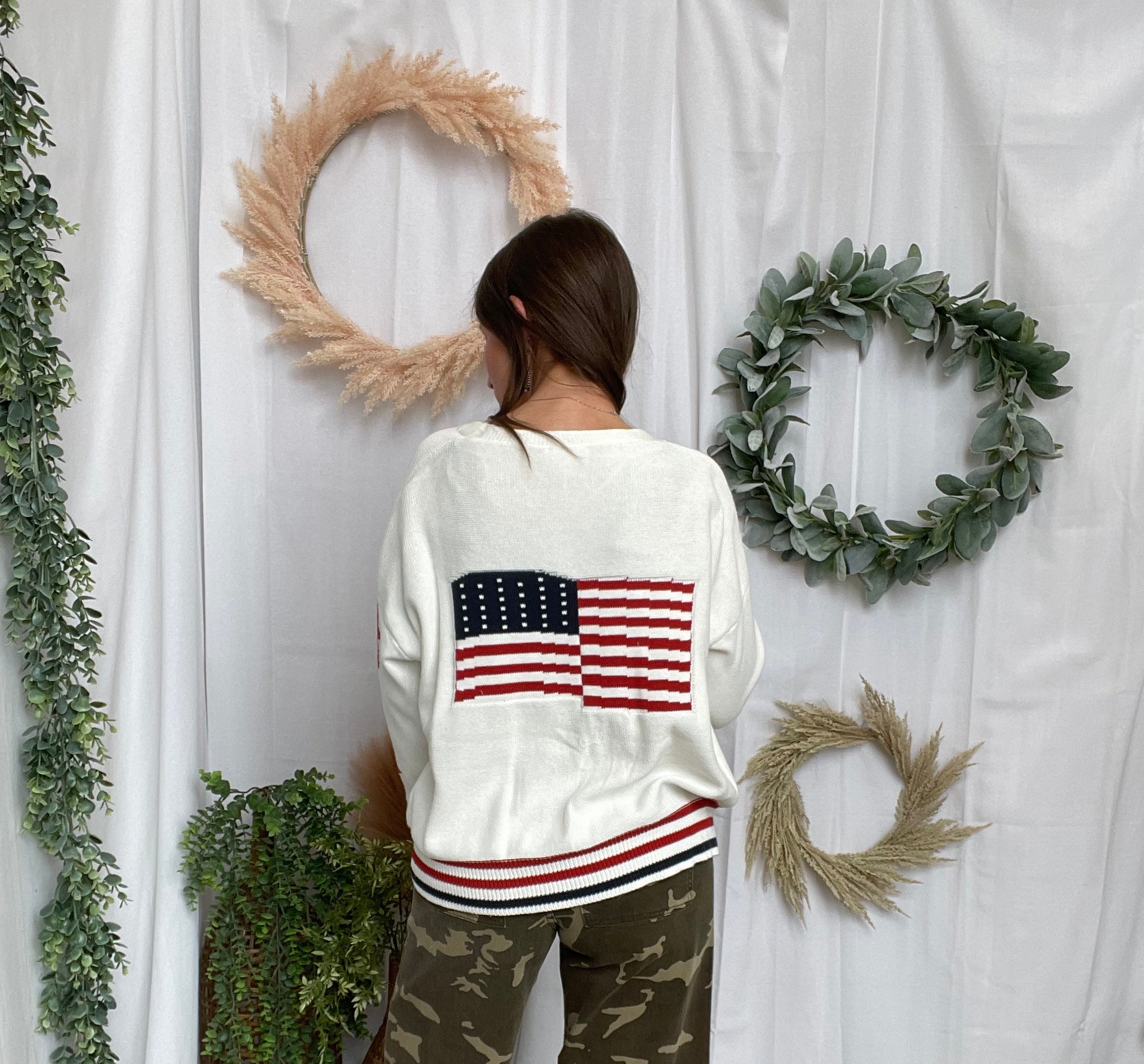The Patriotic Cardigan-Cardigans-eesome-The Silo Boutique, Women's Fashion Boutique Located in Warren and Grand Forks North Dakota