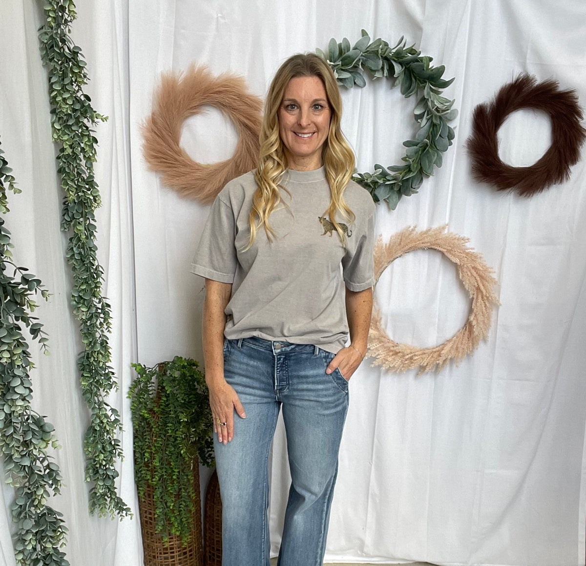 Jane Leopard Graphic Tee-Graphic Tees-jade by jane-The Silo Boutique, Women's Fashion Boutique Located in Warren and Grand Forks North Dakota