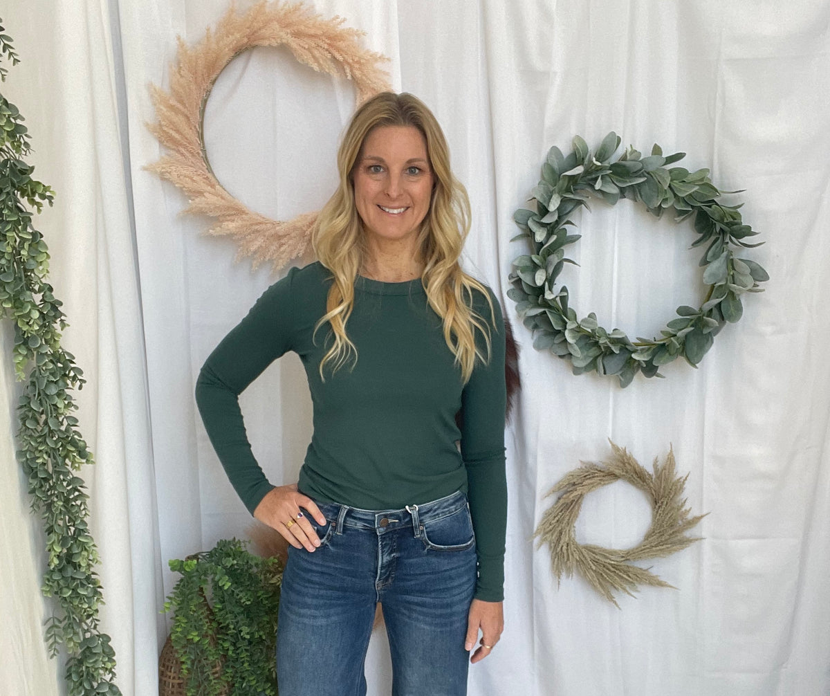 Risen Emma Crease Straight Jeans-Jeans-risen-The Silo Boutique, Women's Fashion Boutique Located in Warren and Grand Forks North Dakota