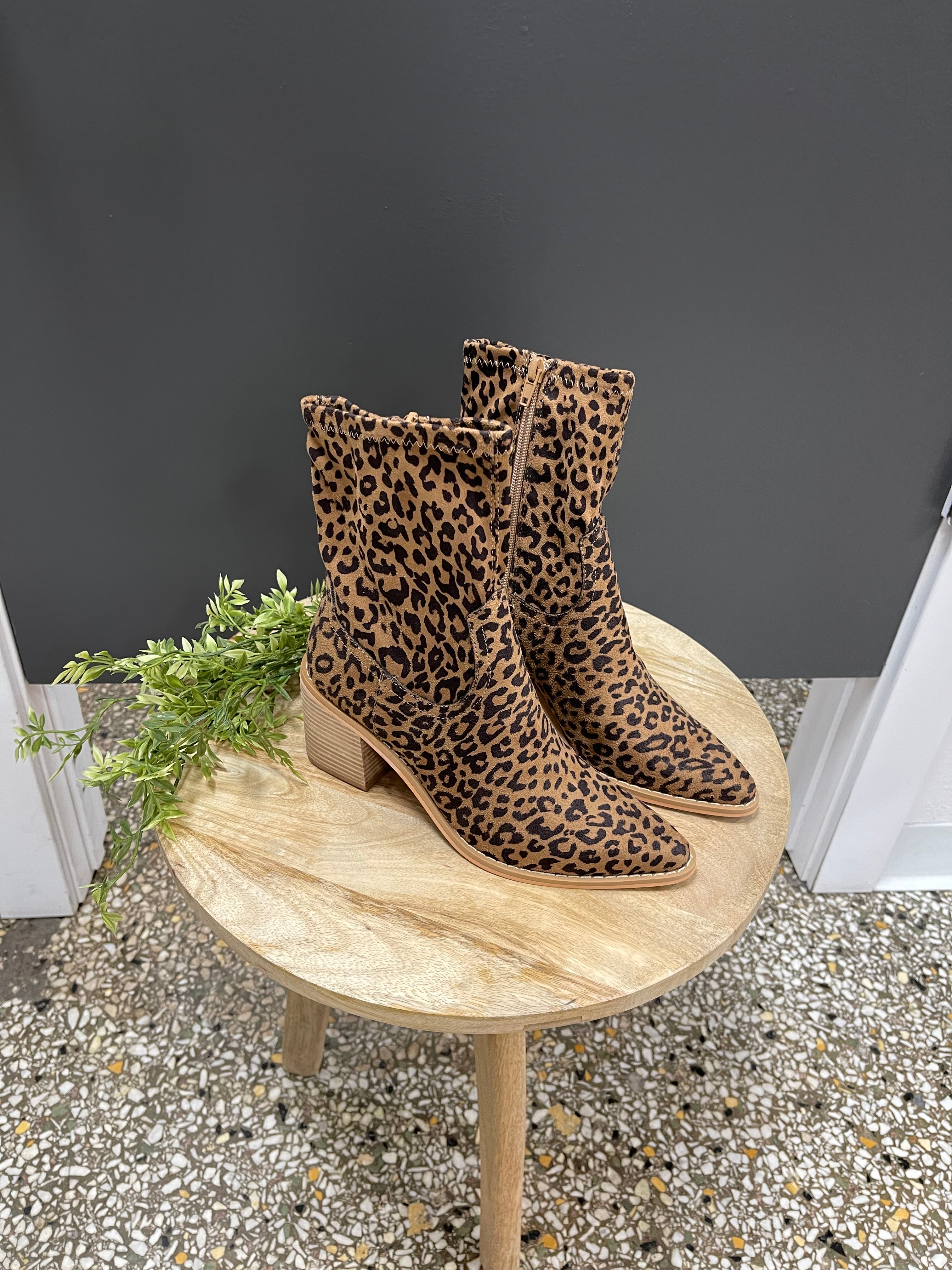 Oasis Society Vienna Boot-Leopard-Boots-oasis society-The Silo Boutique, Women's Fashion Boutique Located in Warren and Grand Forks North Dakota