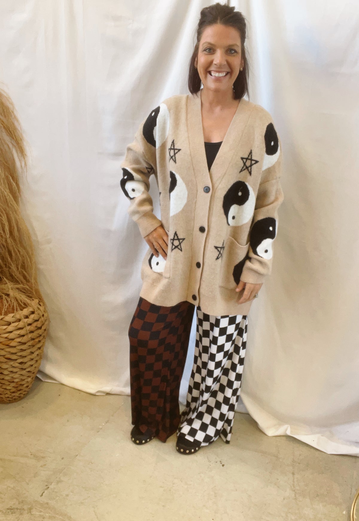 Jade Split Decision Checkered Pants-Pants-jade-The Silo Boutique, Women's Fashion Boutique Located in Warren and Grand Forks North Dakota