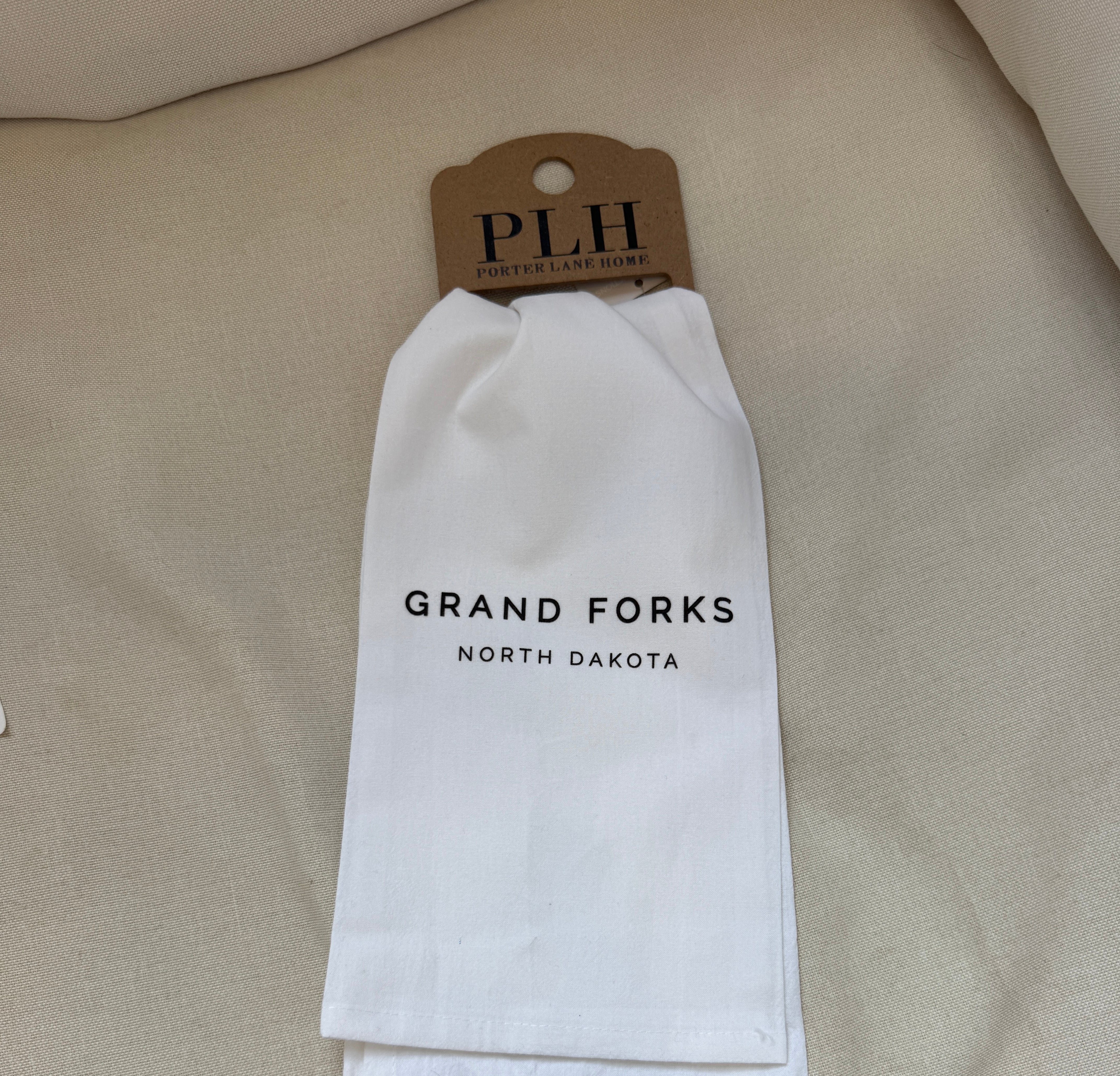 Grand Forks Tea Towel-Tea Towels-Porter Lane-The Silo Boutique, Women's Fashion Boutique Located in Warren and Grand Forks North Dakota