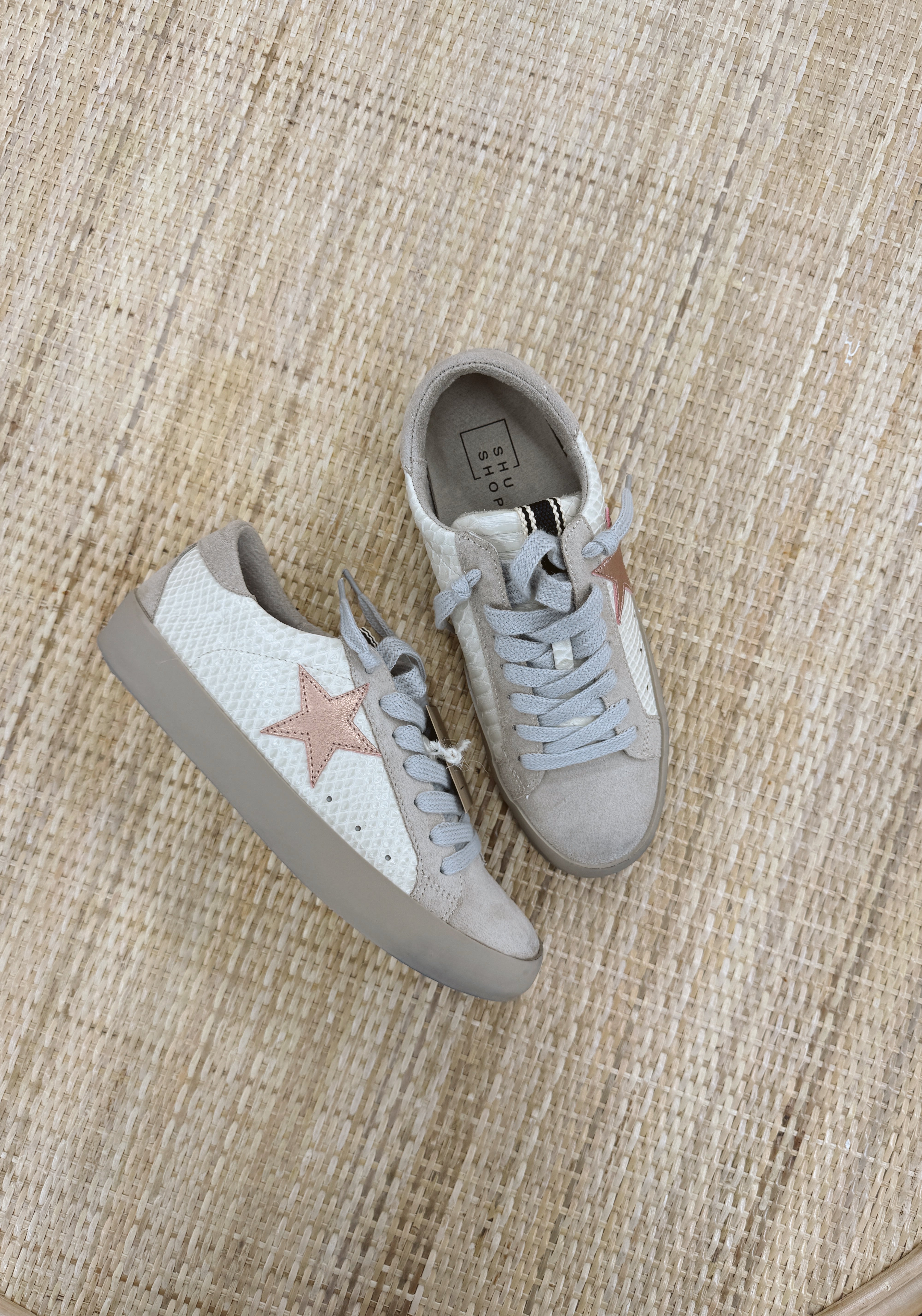 ShuShop Paula Off White Snake Sneaker-Shoes-shushop-The Silo Boutique, Women's Fashion Boutique Located in Warren and Grand Forks North Dakota