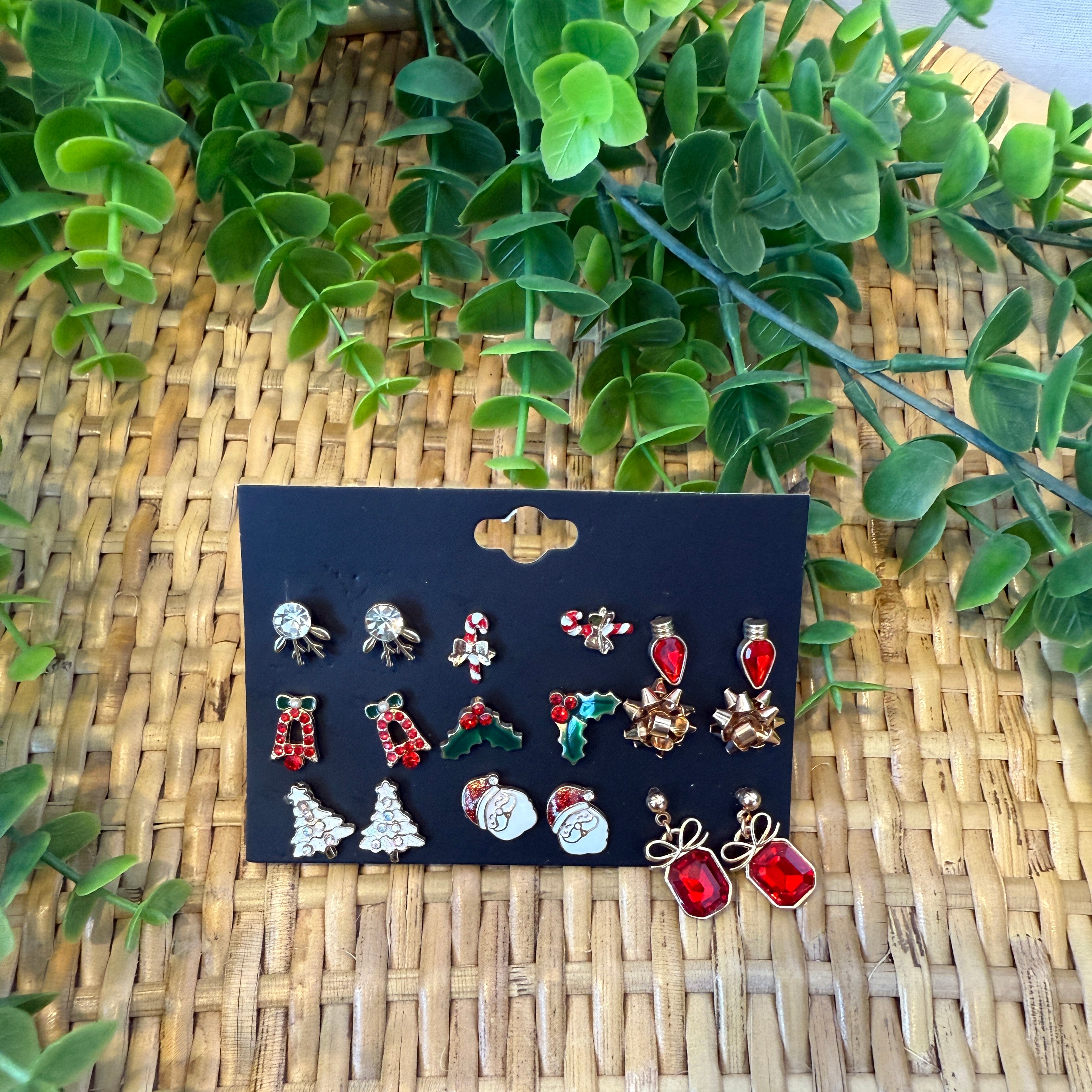 City Christmas Earrings Set-Earrings-city-The Silo Boutique, Women's Fashion Boutique Located in Warren and Grand Forks North Dakota