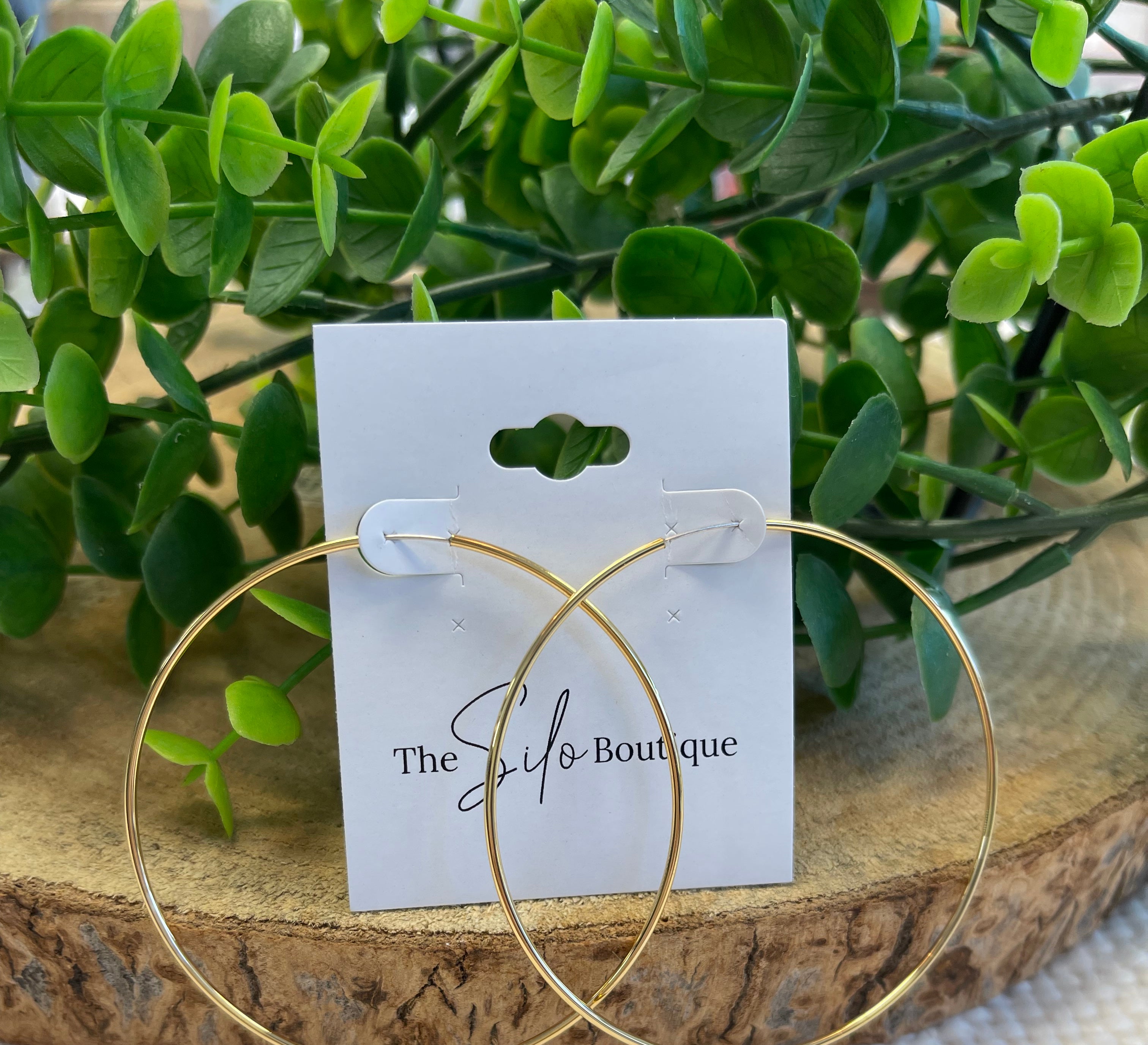 Endless Hoop Earrings-Earrings-Fame-The Silo Boutique, Women's Fashion Boutique Located in Warren and Grand Forks North Dakota