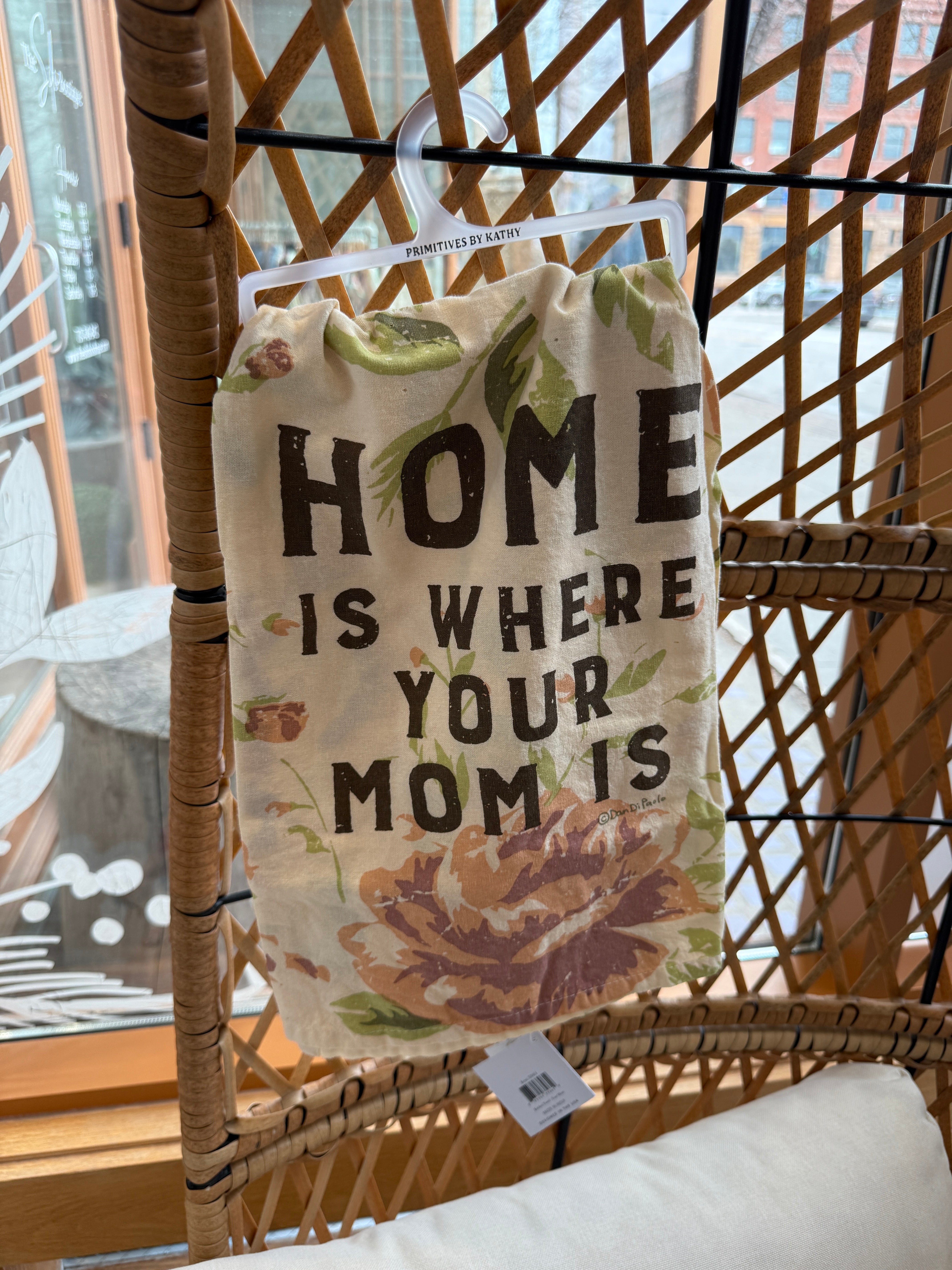 Home is Where Your Mom Is Tea Towel-Tea Towels-primitives-The Silo Boutique, Women's Fashion Boutique Located in Warren and Grand Forks North Dakota