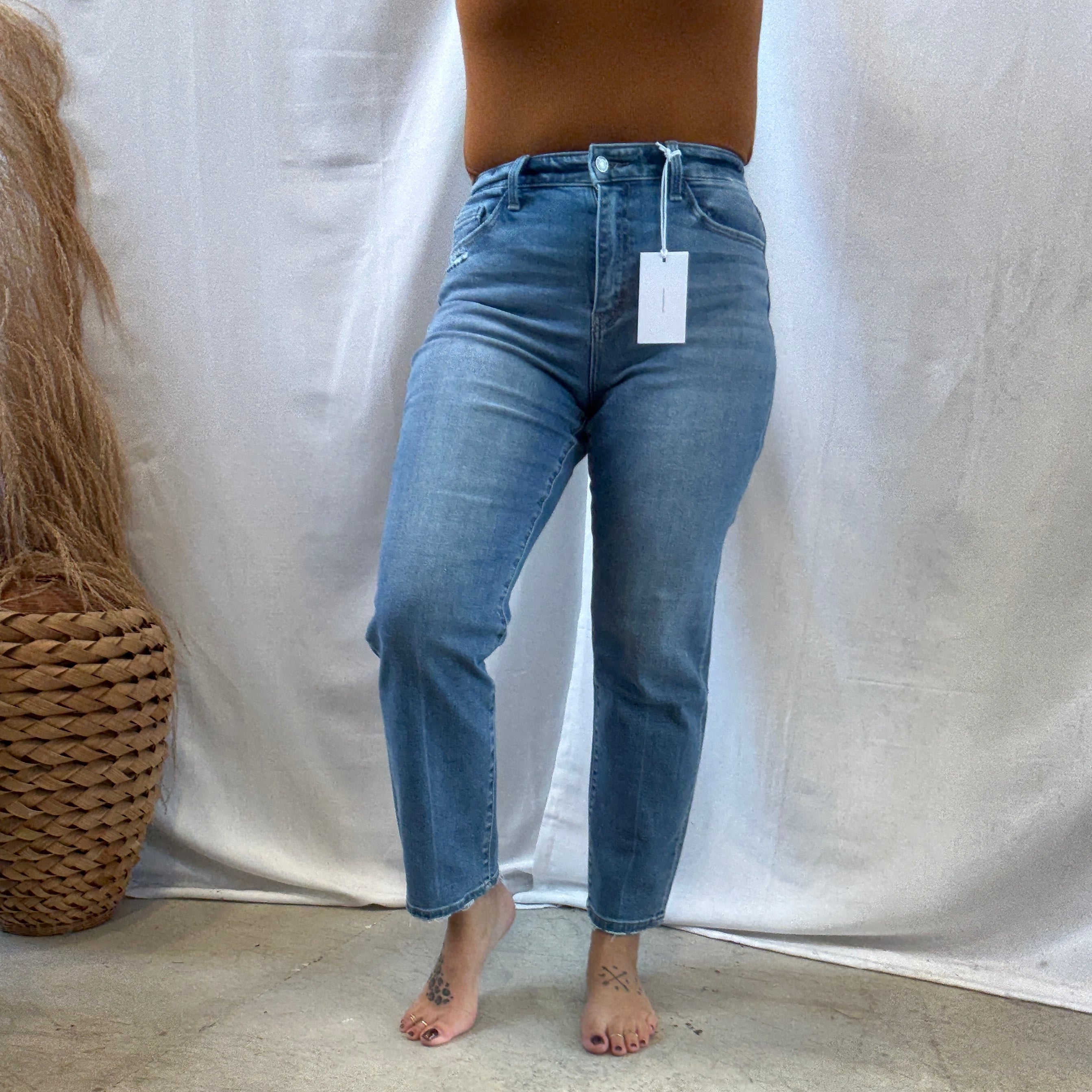 Vervet Bardot Jeans-Jeans-vervet-The Silo Boutique, Women's Fashion Boutique Located in Warren and Grand Forks North Dakota