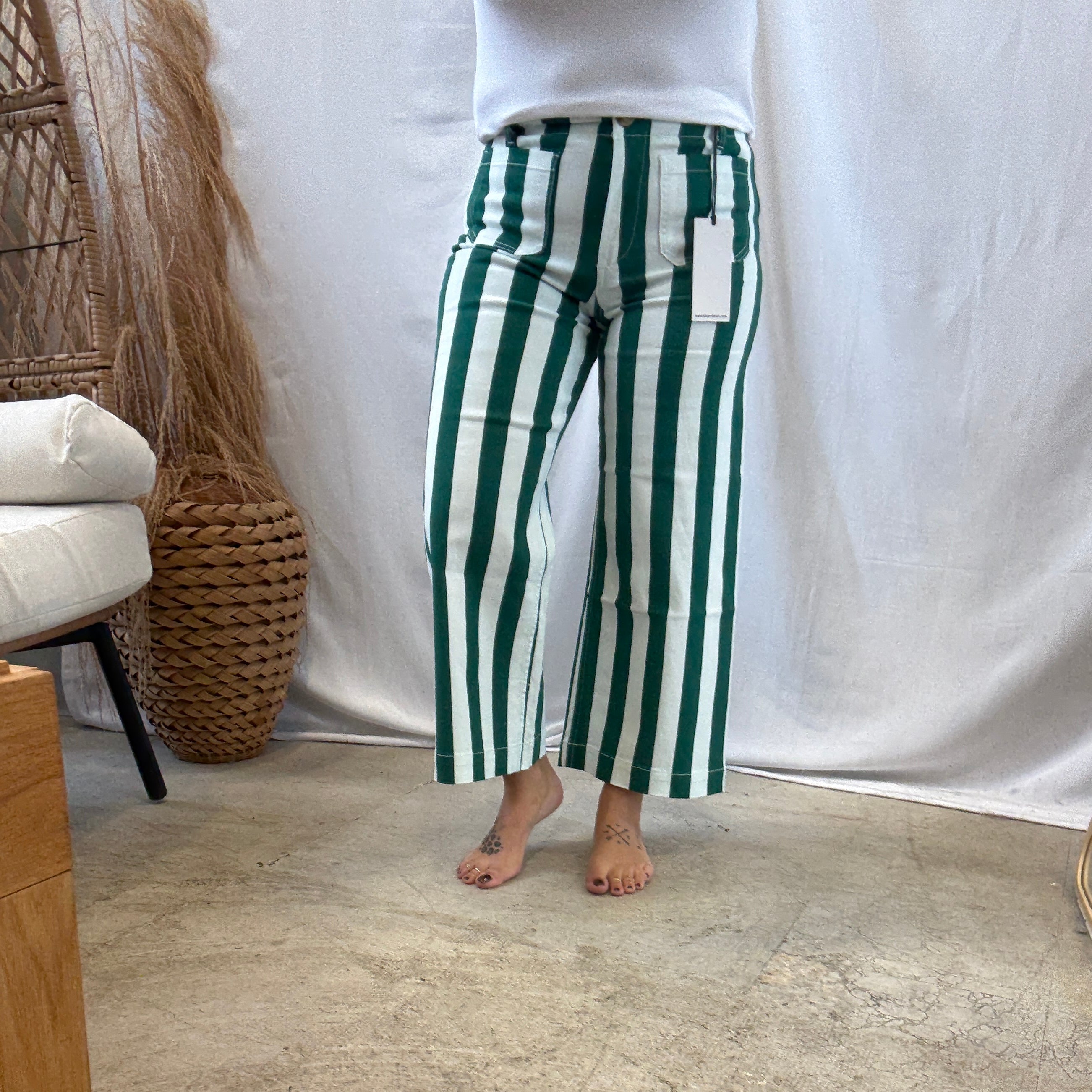 Mica Tropical Rain Forest Jeans-Jeans-mica-The Silo Boutique, Women's Fashion Boutique Located in Warren and Grand Forks North Dakota