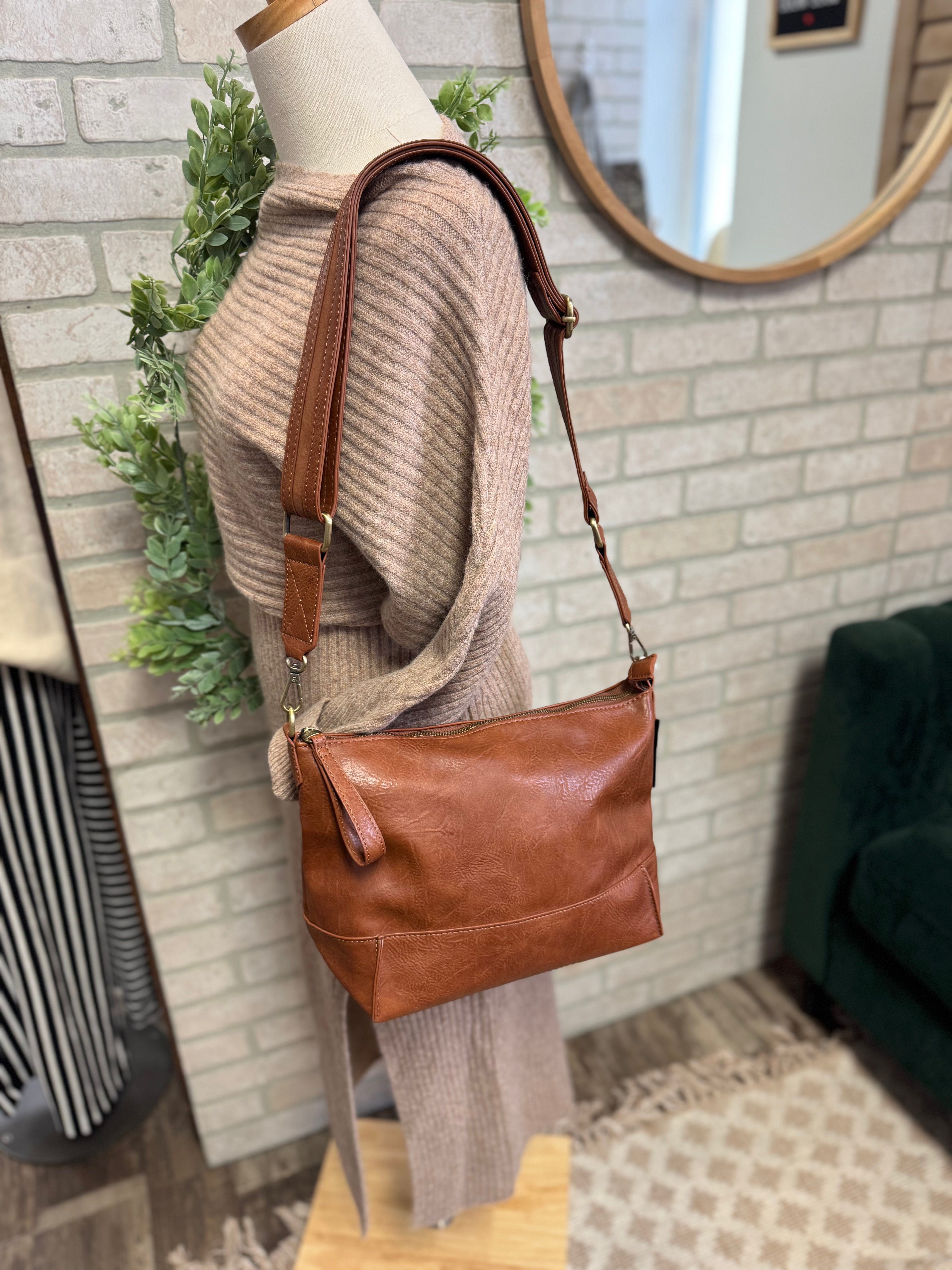 Joy Susan Leen Purse-Pecan-Purses-joy susan-The Silo Boutique, Women's Fashion Boutique Located in Warren and Grand Forks North Dakota