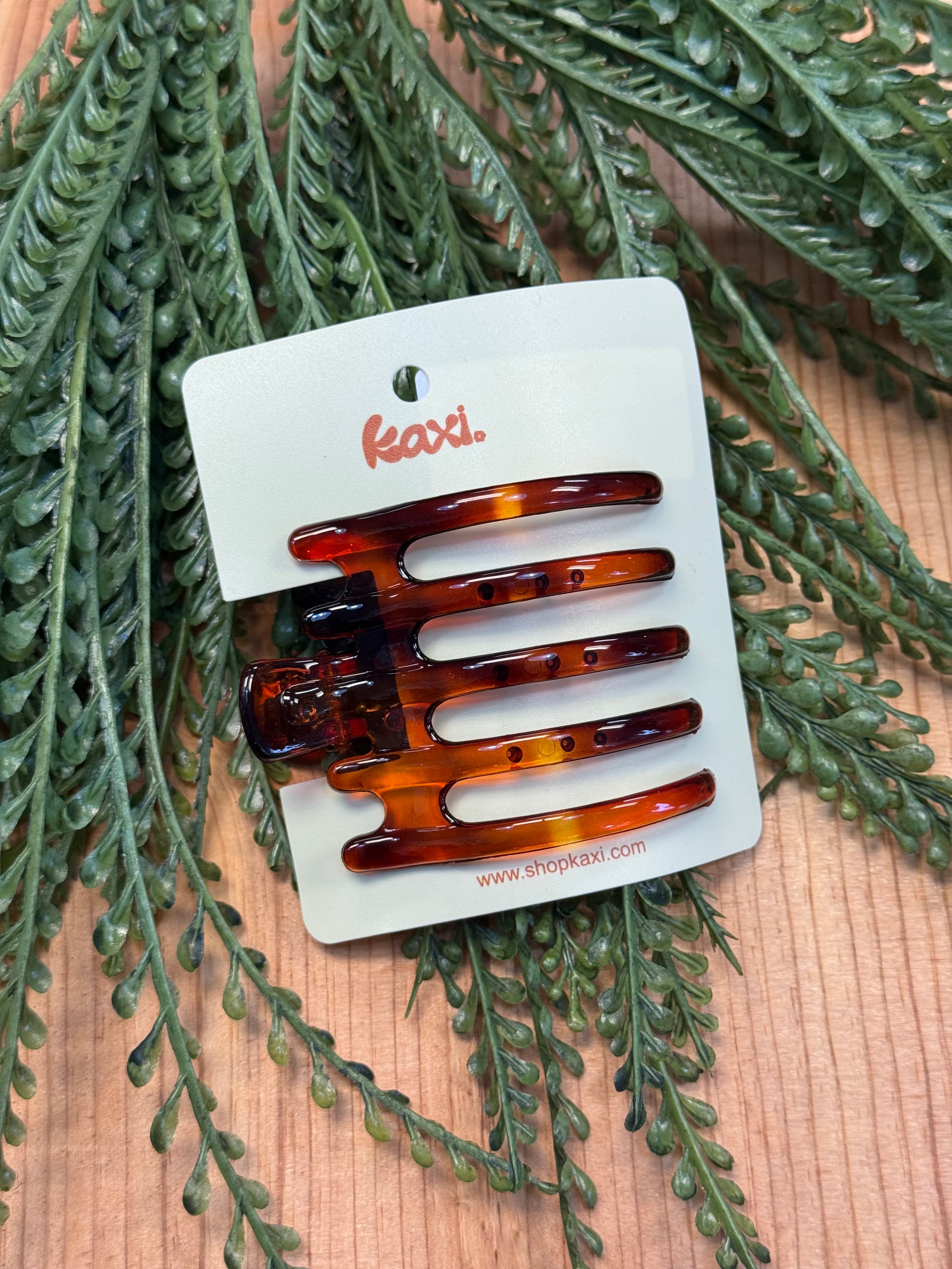 KAXI Wide Lay Down Claw Clip-Tortoise-Hair Accessories-zad-The Silo Boutique, Women's Fashion Boutique Located in Warren and Grand Forks North Dakota
