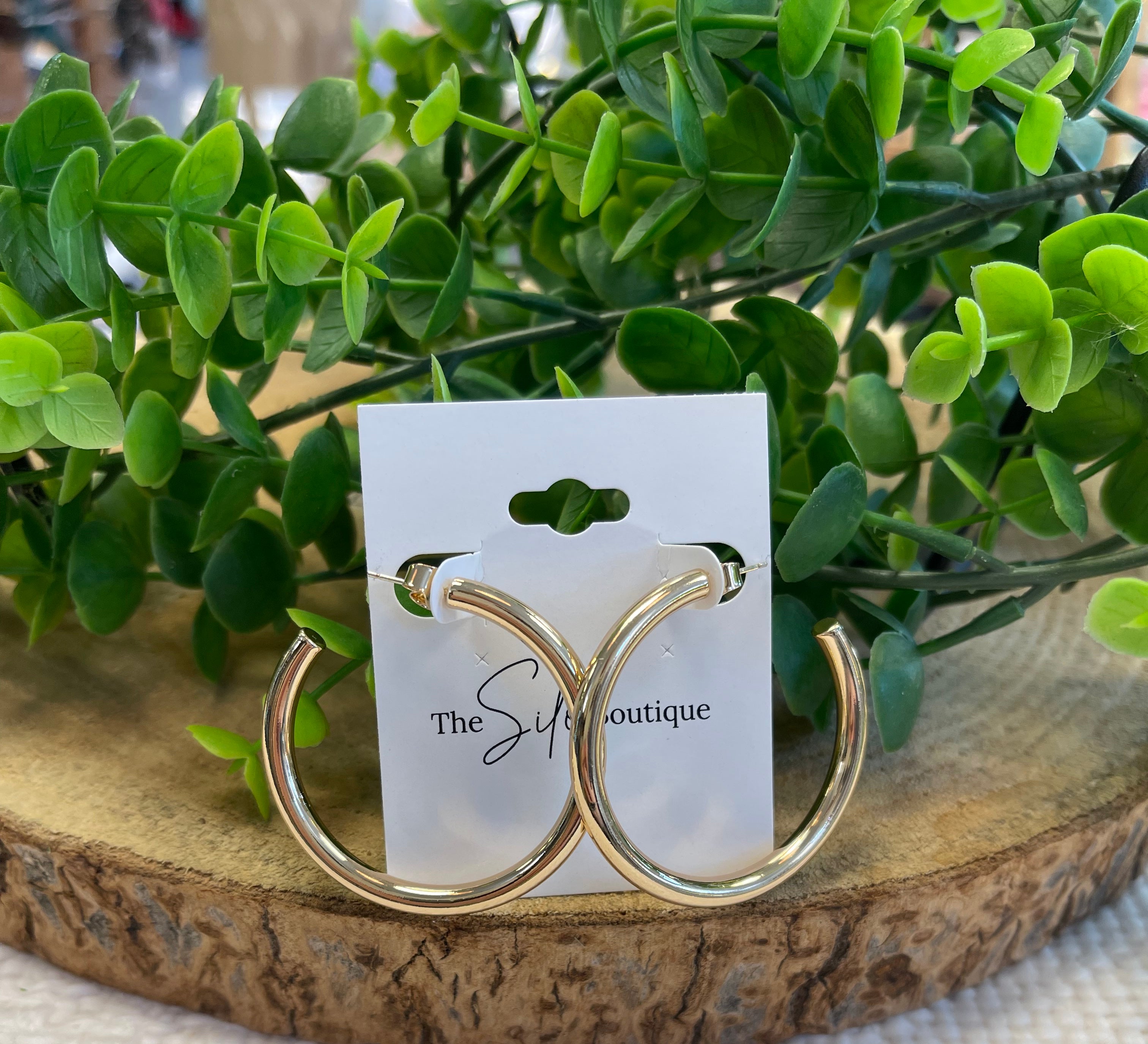 Thick 2.0 Gold Hoop Earrings-Earrings-Fame-The Silo Boutique, Women's Fashion Boutique Located in Warren and Grand Forks North Dakota