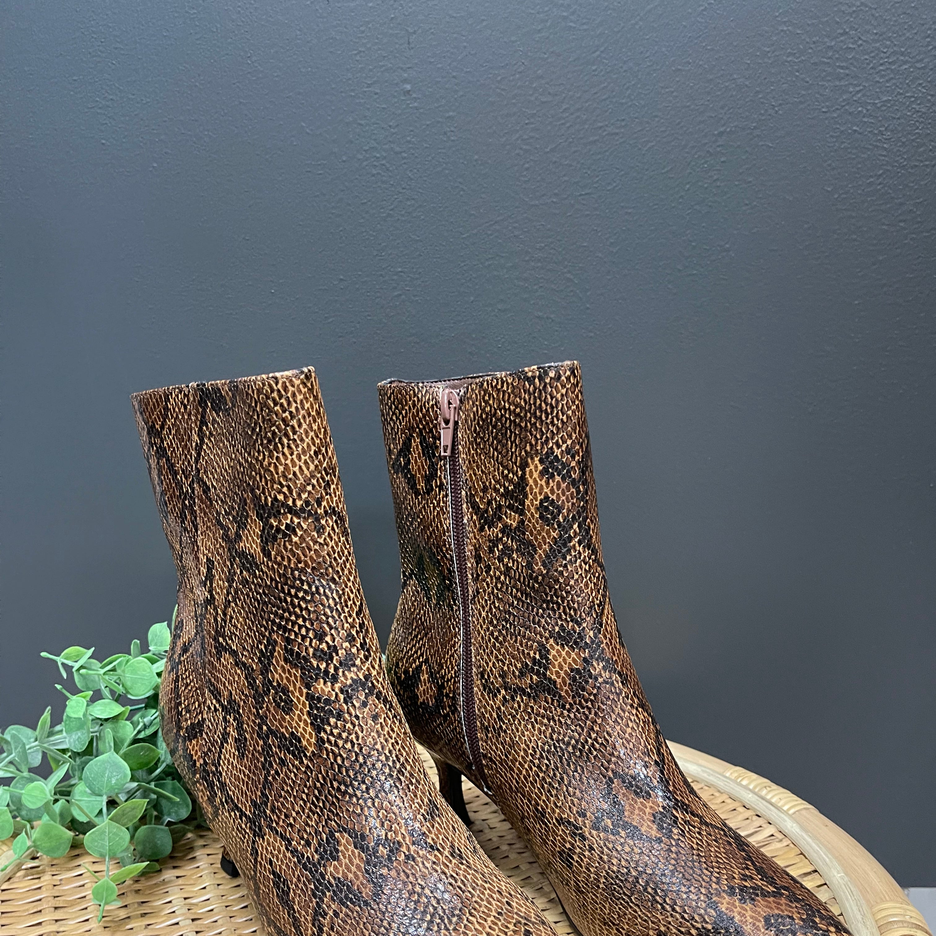 MIA Ediva Python Boot-Sneakers-MIA-The Silo Boutique, Women's Fashion Boutique Located in Warren and Grand Forks North Dakota