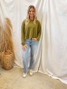 Mono B Laguna Sweatshirt-Green-Sweatshirts-mono b-The Silo Boutique, Women's Fashion Boutique Located in Warren and Grand Forks North Dakota