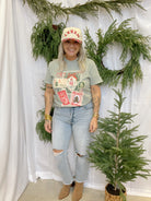 Christmas Postcard Tee-Graphic Tees-claudia-The Silo Boutique, Women's Fashion Boutique Located in Warren and Grand Forks North Dakota