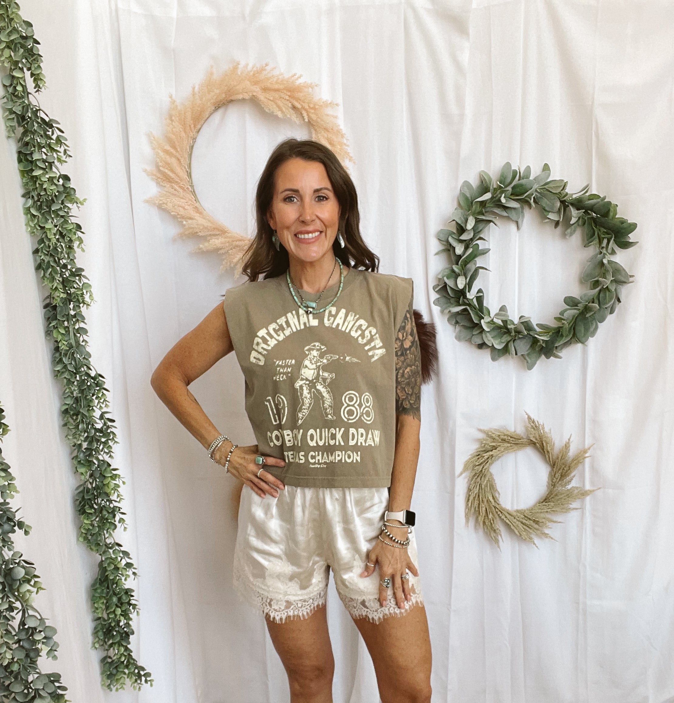 Original Gangsta Tank Top-Tank Tops-country deep-The Silo Boutique, Women's Fashion Boutique Located in Warren and Grand Forks North Dakota