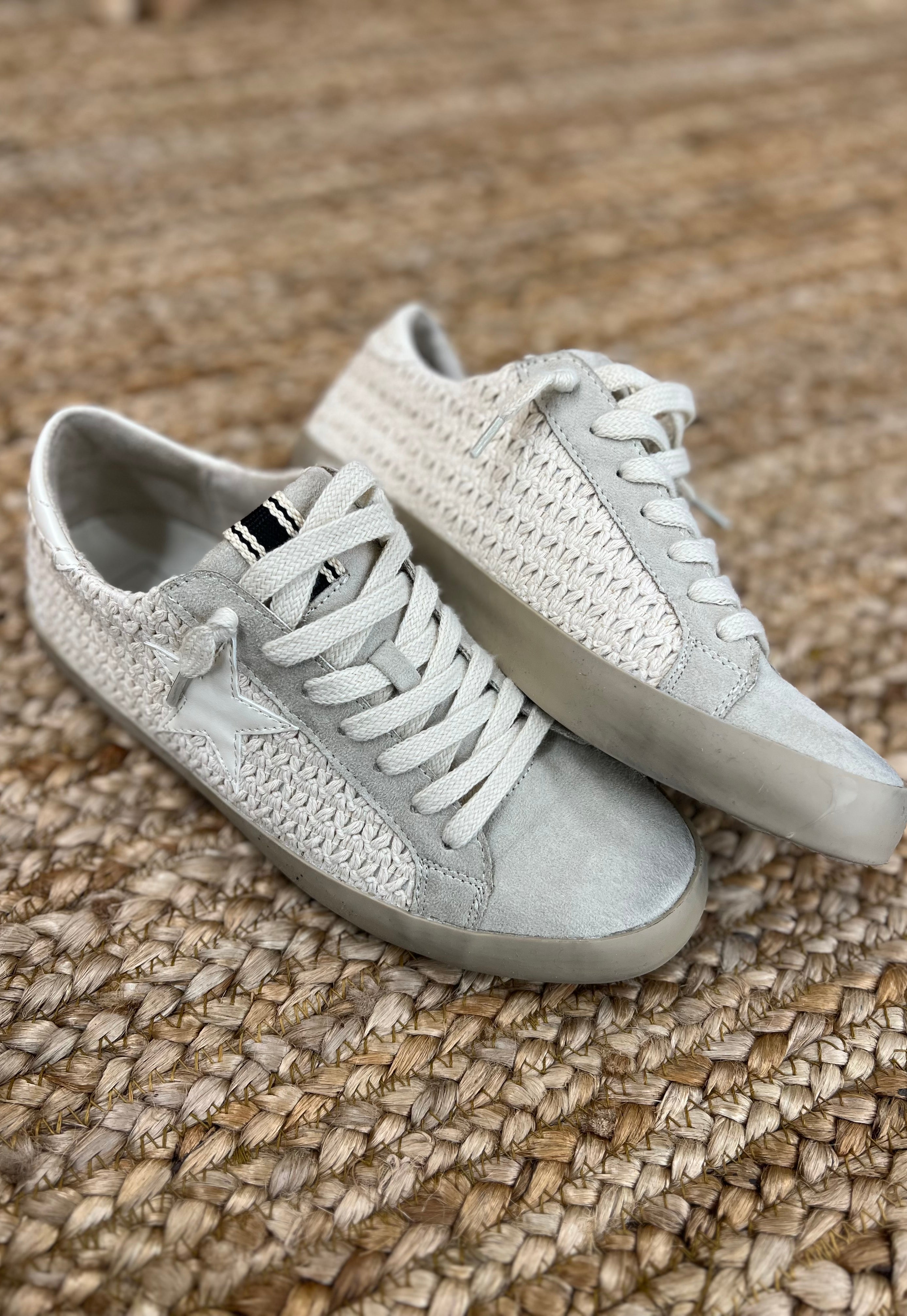 ShuShop Paula Bone Woven Sneaker-Final Sale-Sneakers-shu-The Silo Boutique, Women's Fashion Boutique Located in Warren and Grand Forks North Dakota