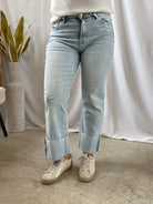 Vervet Wow Straight Crop Jeans-Final Sale-Jeans-vervet-The Silo Boutique, Women's Fashion Boutique Located in Warren and Grand Forks North Dakota