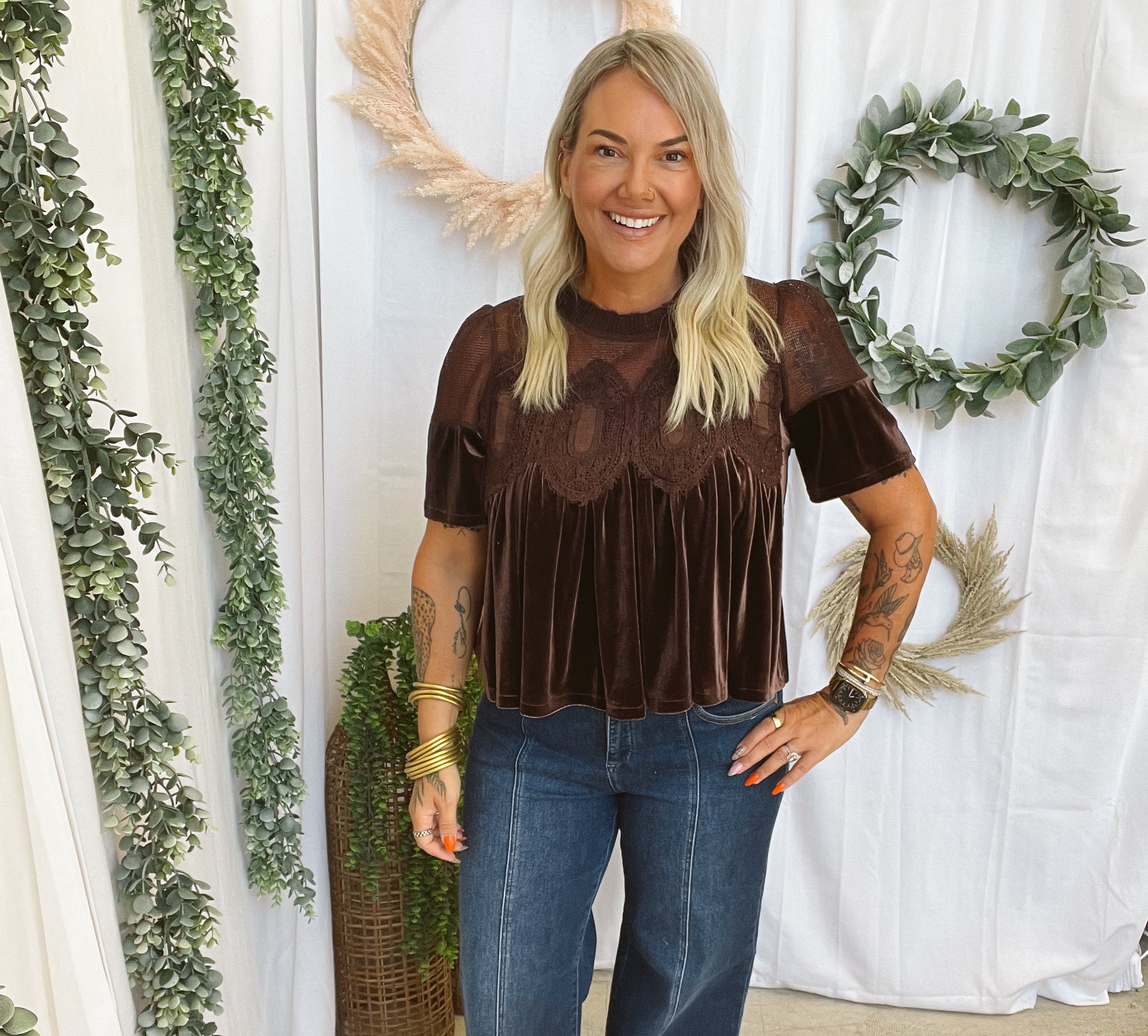 Risen Front Seam Wide Leg Jeans-Jeans-risen-The Silo Boutique, Women's Fashion Boutique Located in Warren and Grand Forks North Dakota